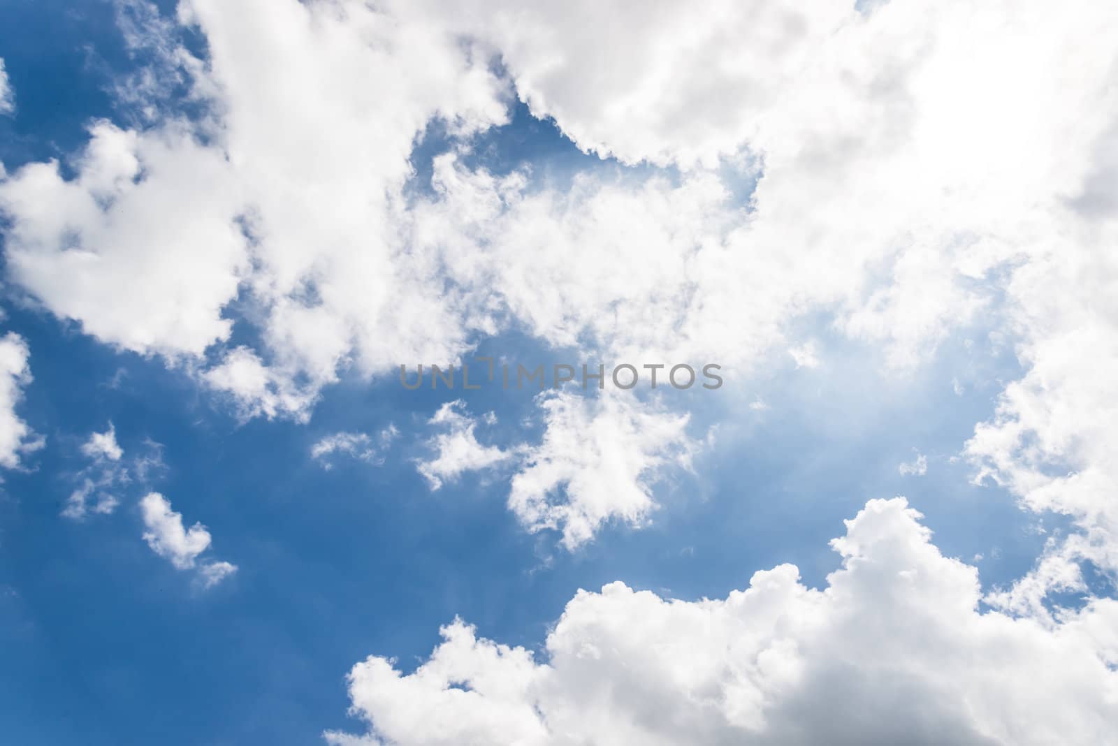 blue sky with cloud closeup