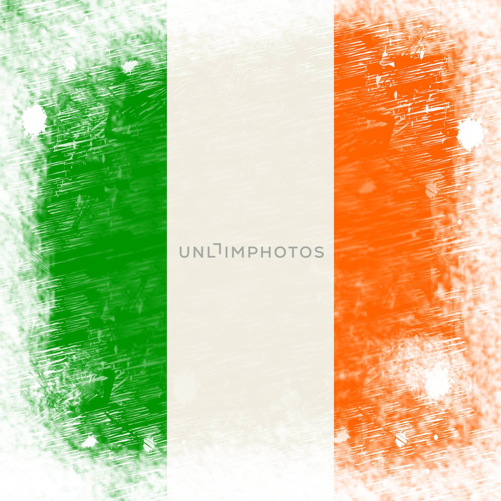 Ireland Flag Representing Text Space And Country