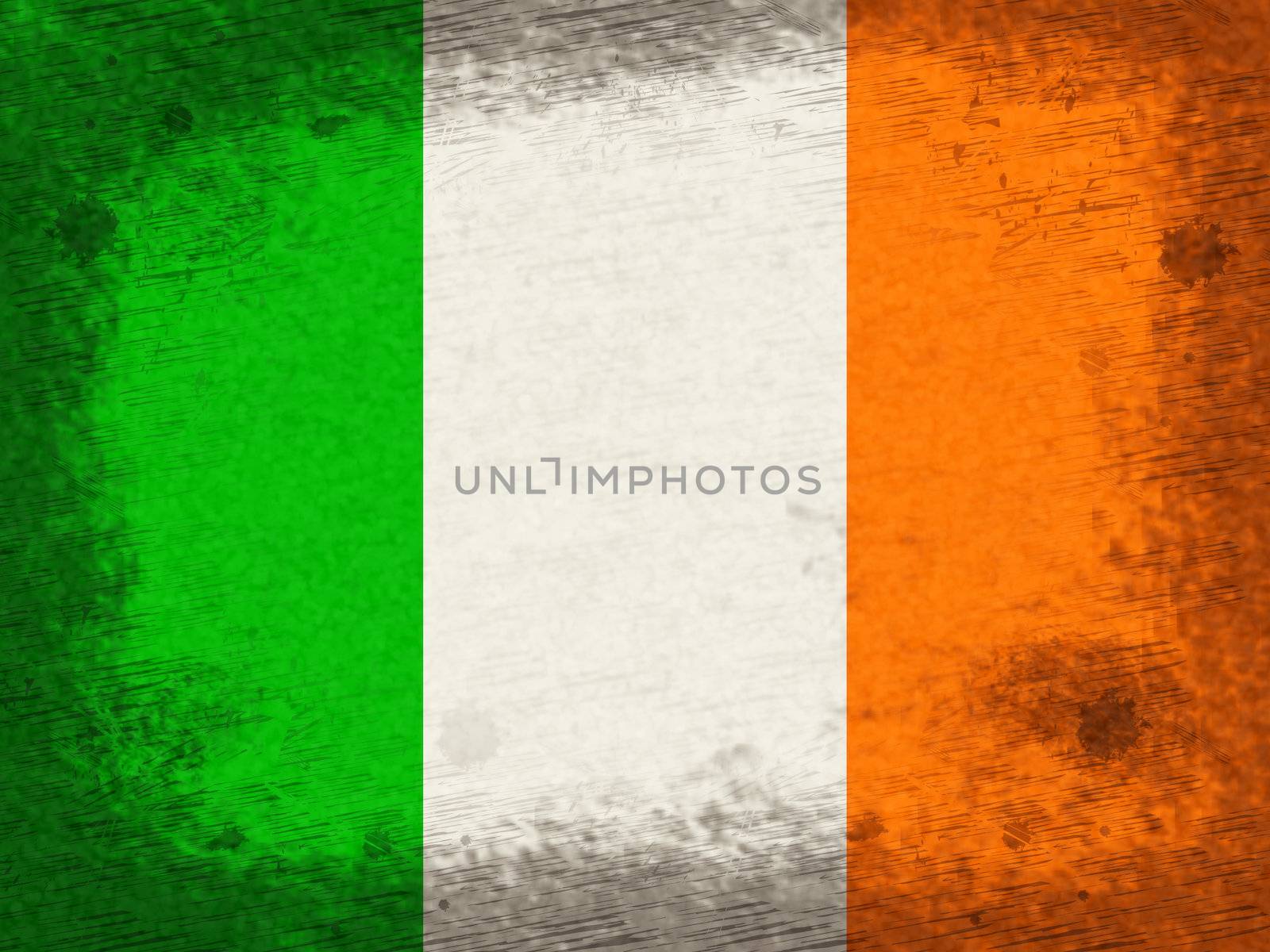 Flag Ireland Showing Text Space And Copy