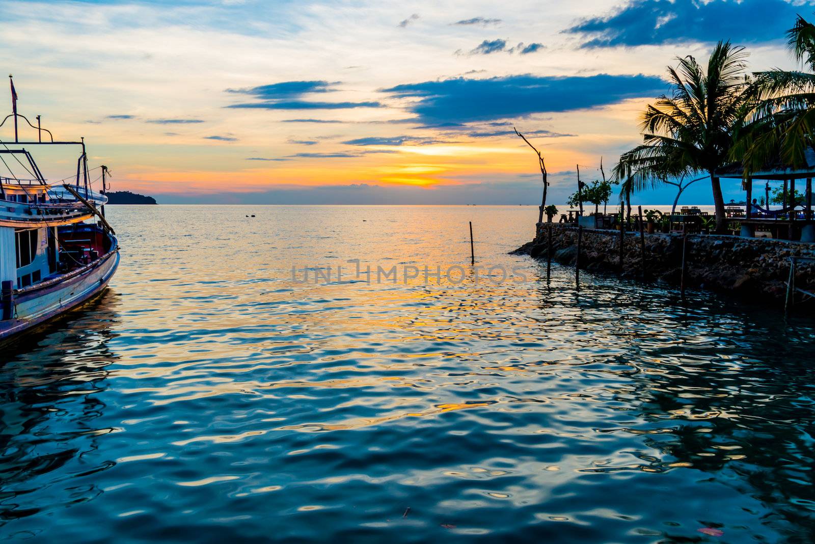 beach at sunset by wmitrmatr