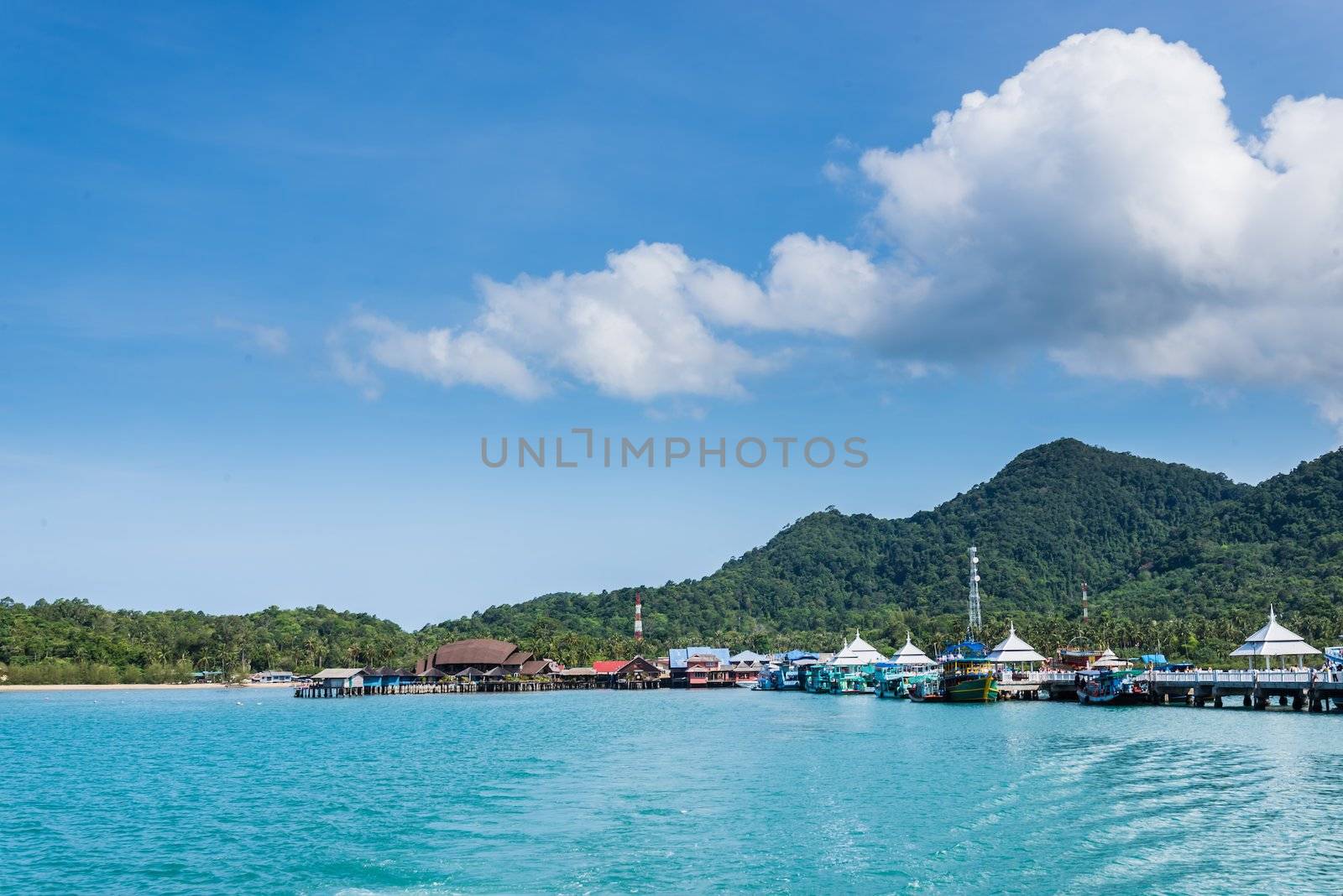 Pier of chang island,trat province,Thailand