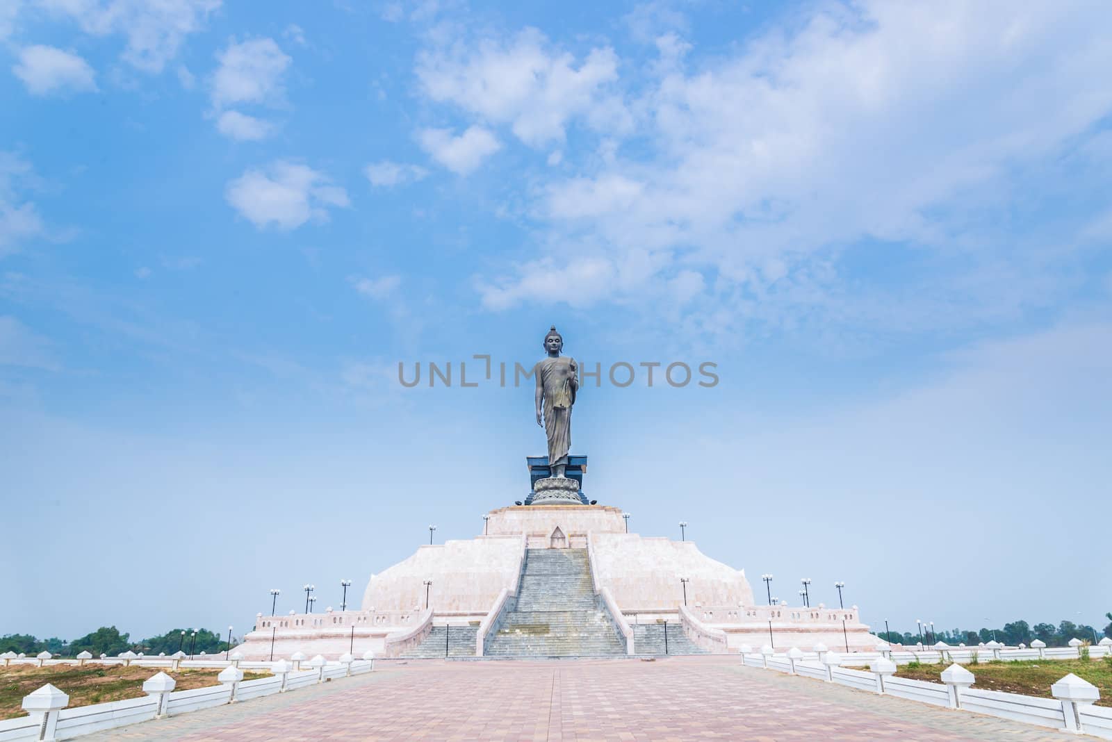 Buddhist park in  Northeast Phutthamonthon district, khonKean Province of Thailand.