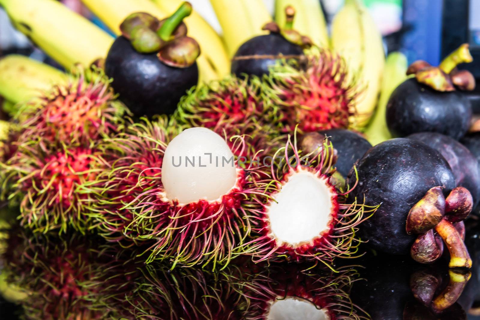 Selection Of Tropical Fruits  by wmitrmatr