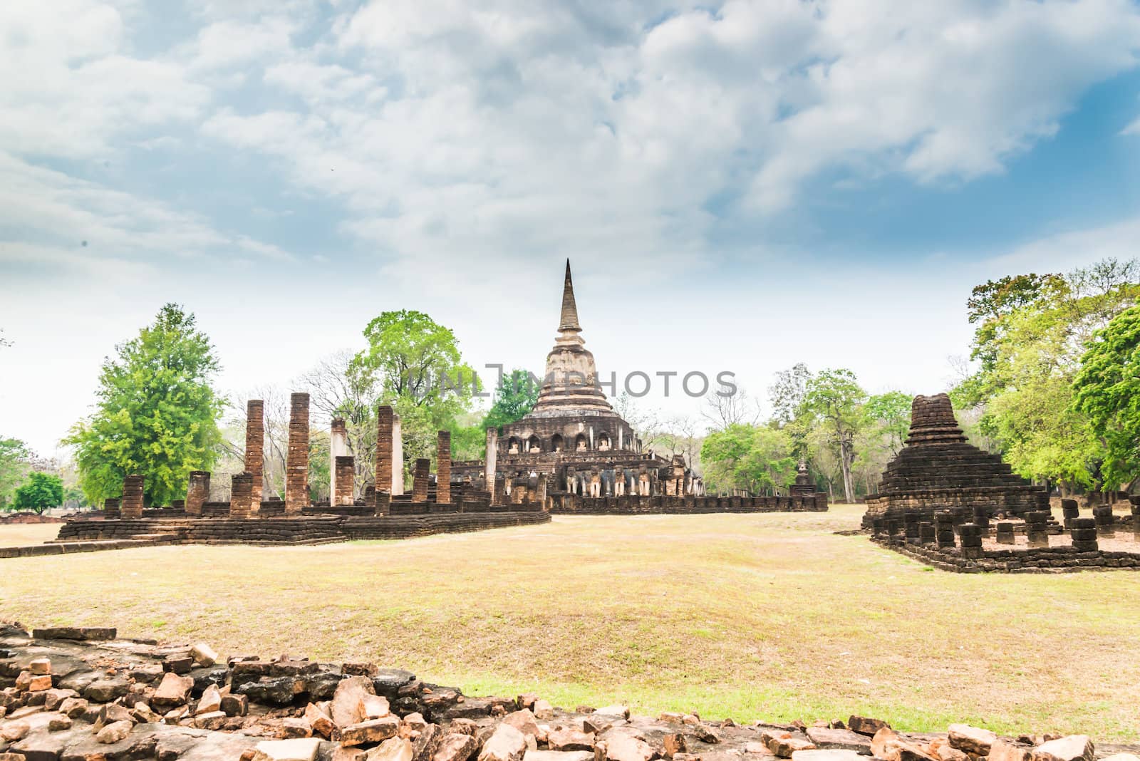 Sukhothai ruin old city  by wmitrmatr