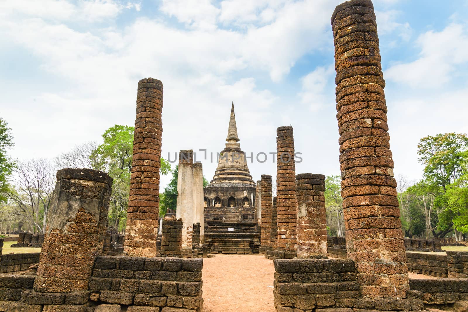 Sukhothai ruin old city  by wmitrmatr