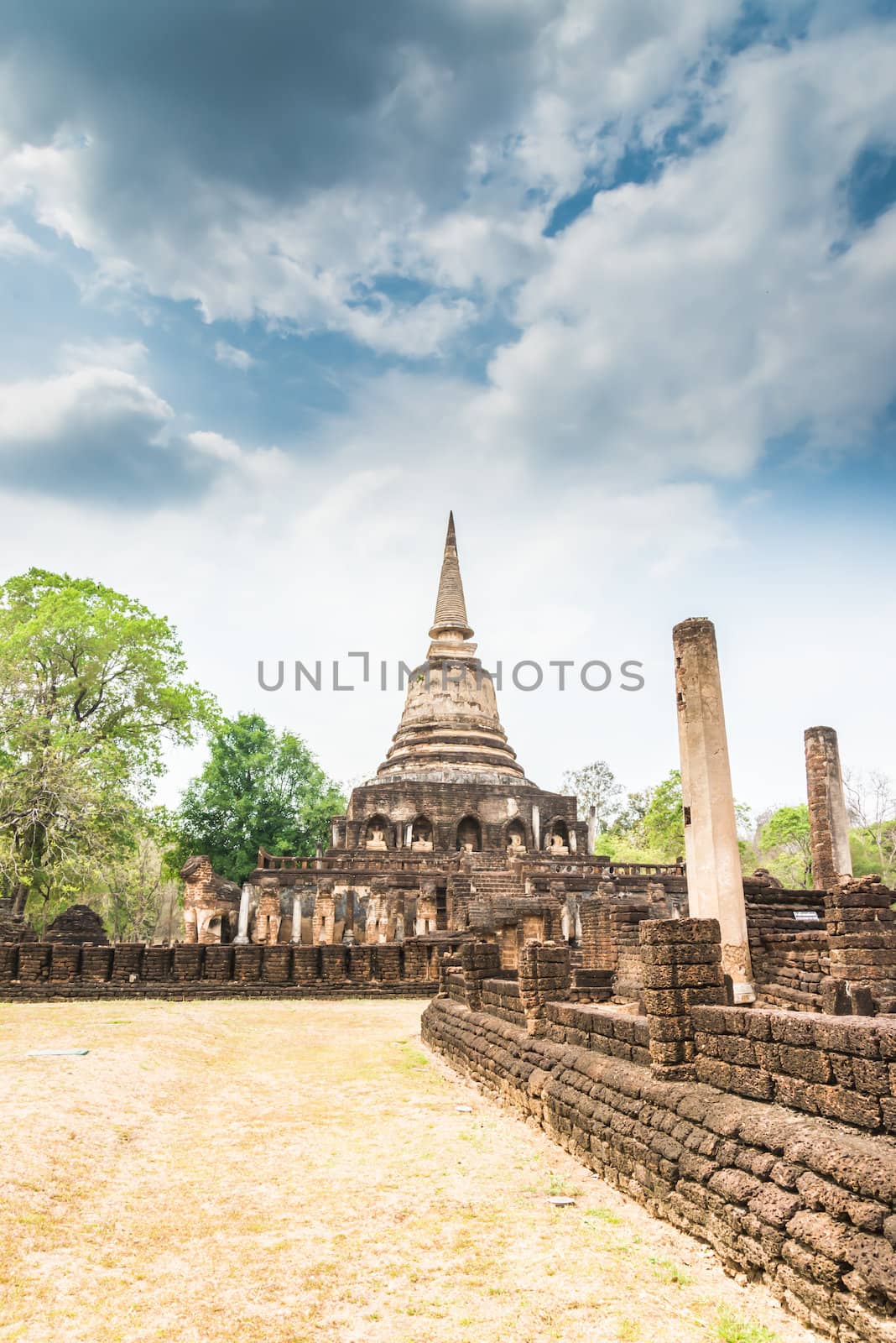 Sukhothai ruin old city  by wmitrmatr
