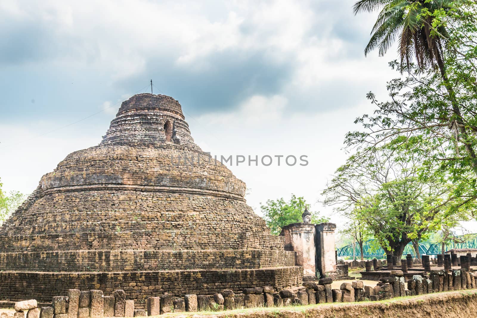 Sukhothai ruin old city country Thailand