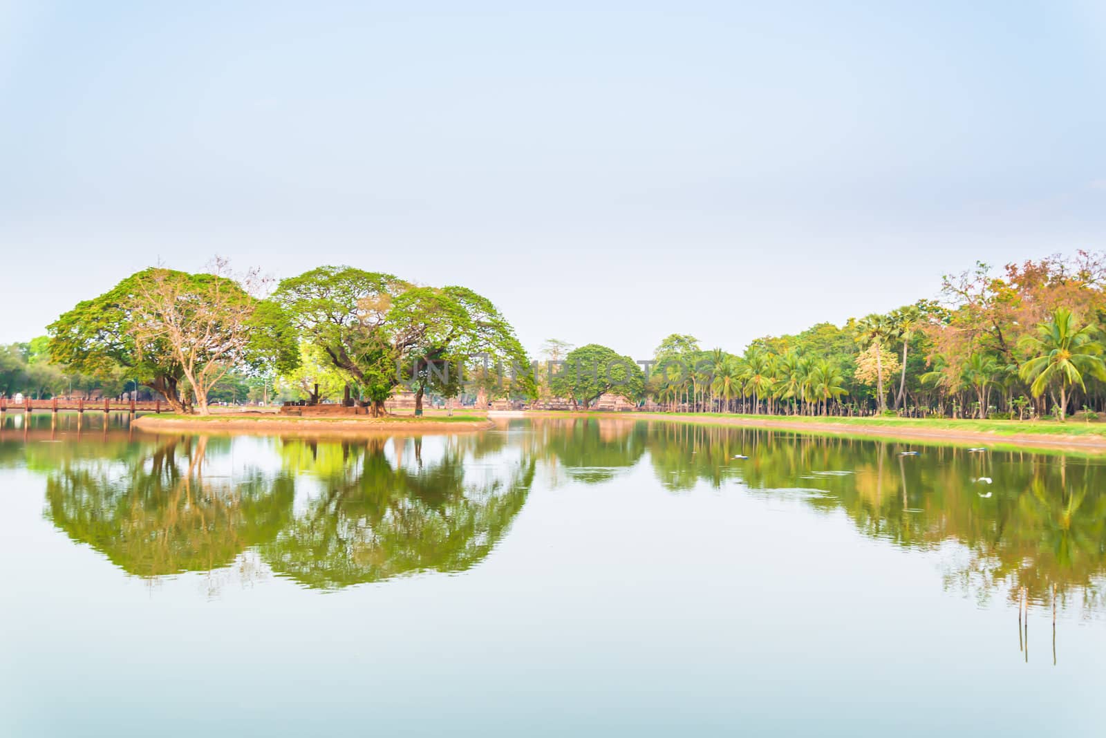 Sukhothai ruin old city country Thailand