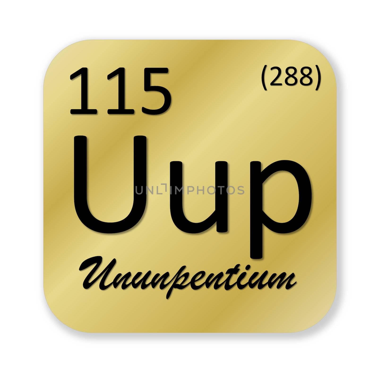Ununpentium element by Elenaphotos21