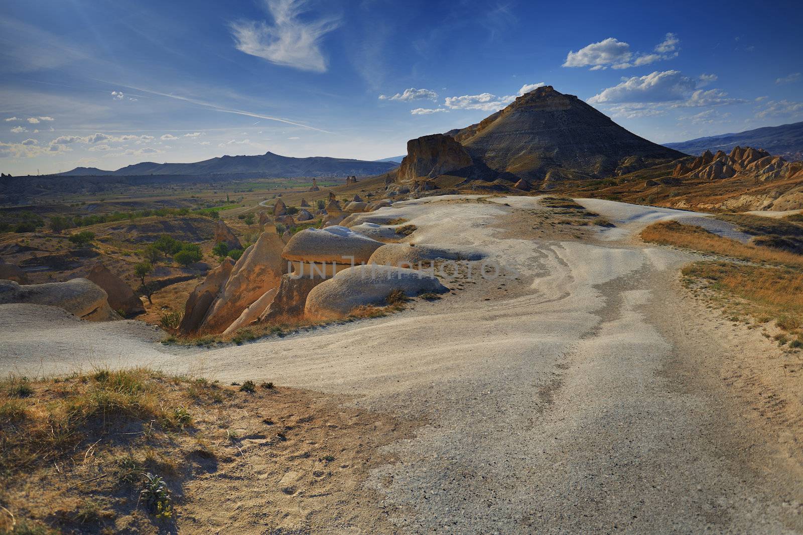 Rock formations of Cappadocia. Turkey. Horizontal photo