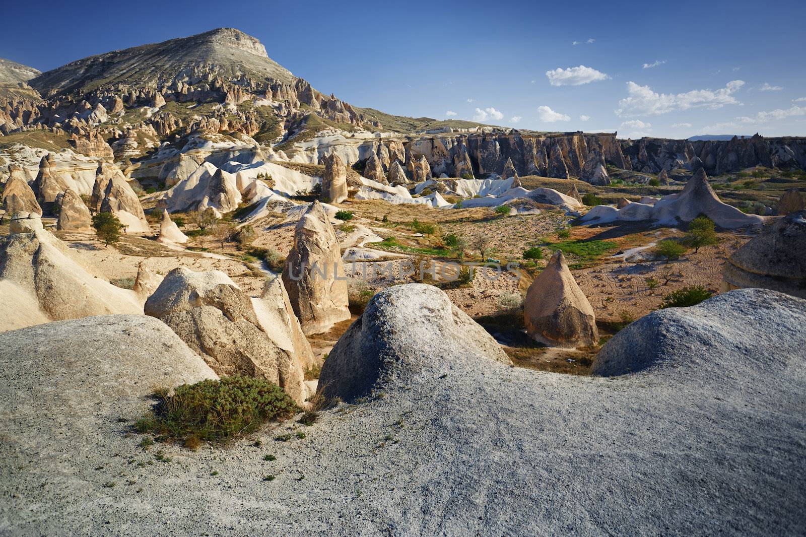 Rock formations of Cappadocia. Turkey. Horizontal photo