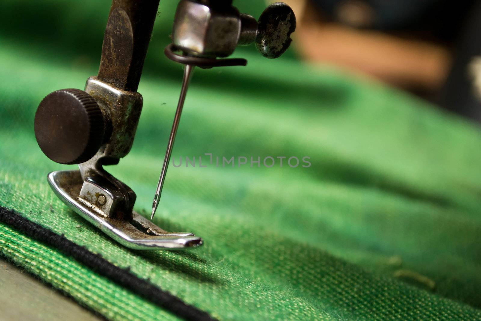 sewing process in the phase by Thanamat