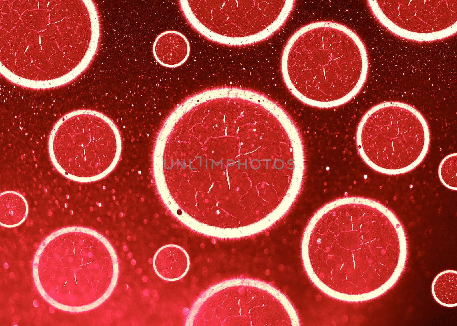 3d cell virus, Bacteria background.