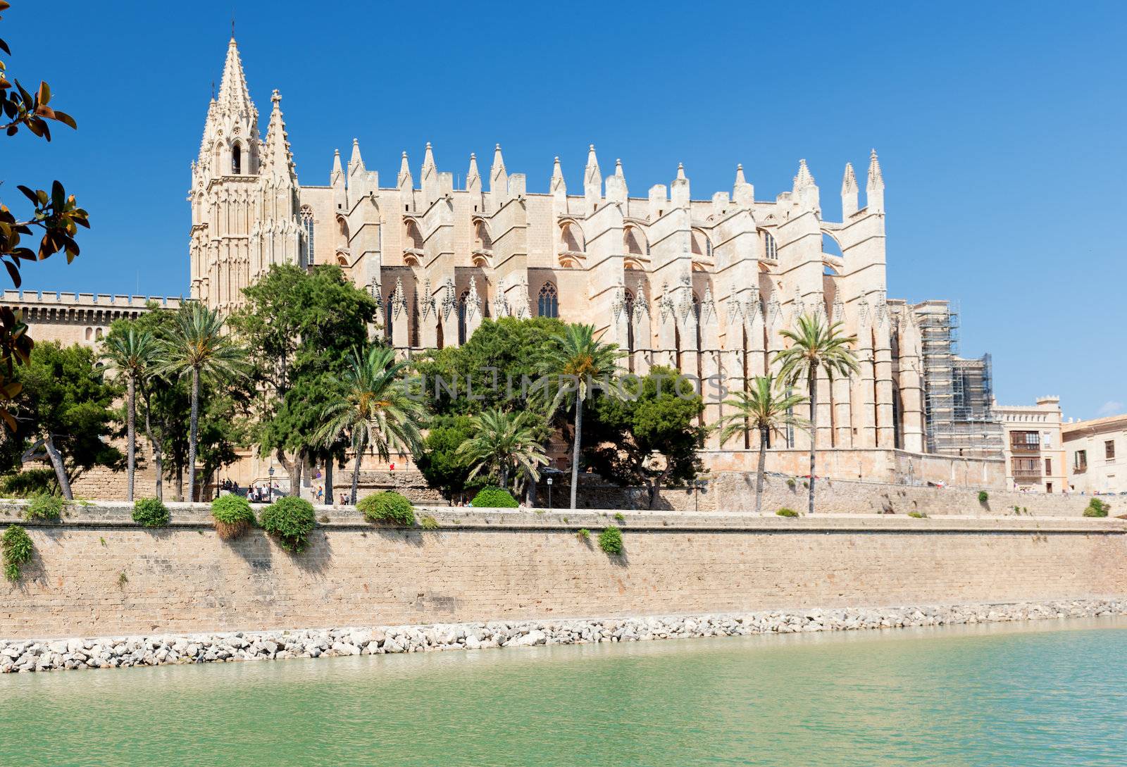 Cathedral of la Seu Majorca in Palma de Mallorca, Spain (Balearic Islands)