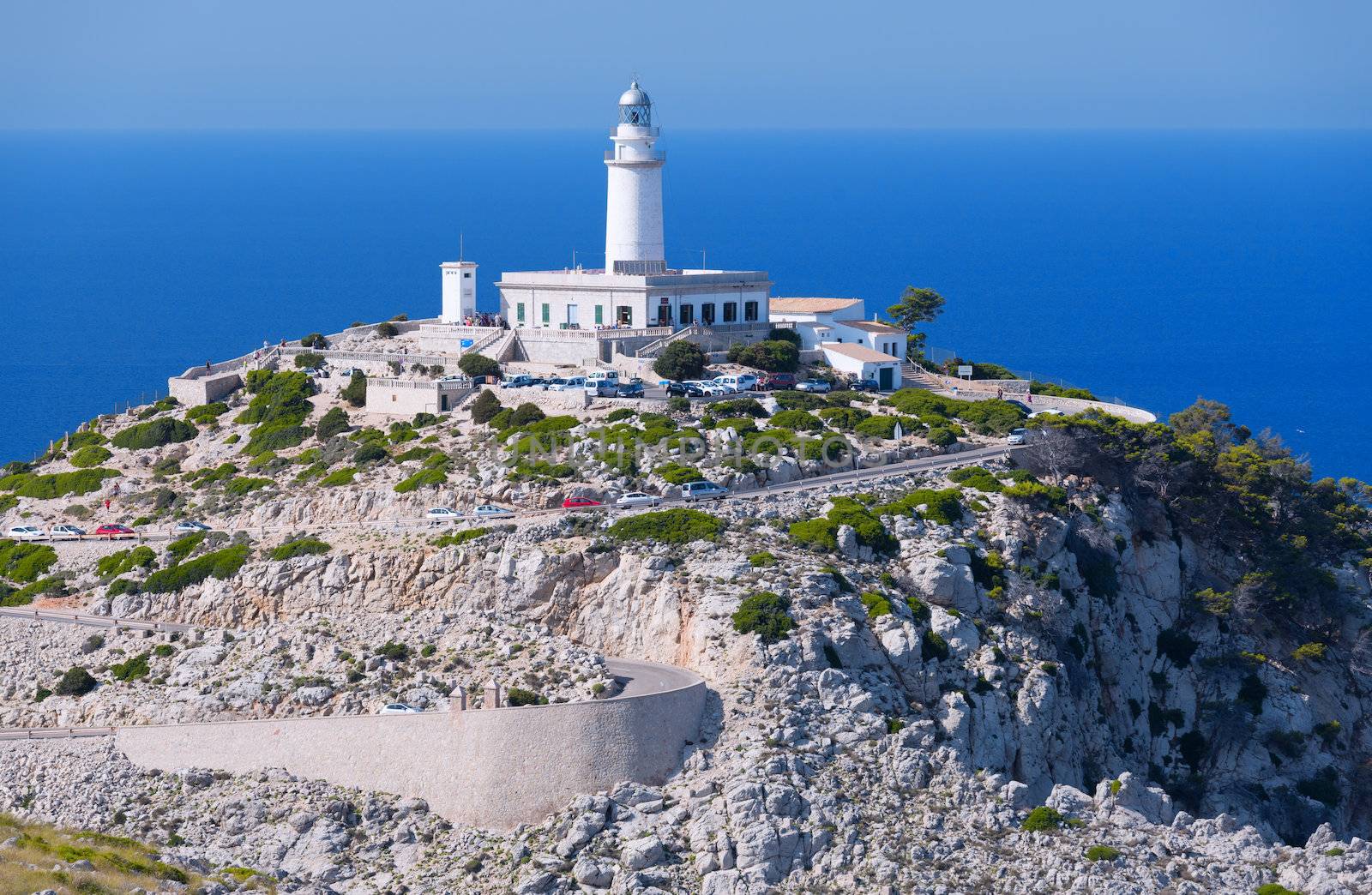 Lighthouse at Cape Formentor in the Coast of North Mallorca by Rainman