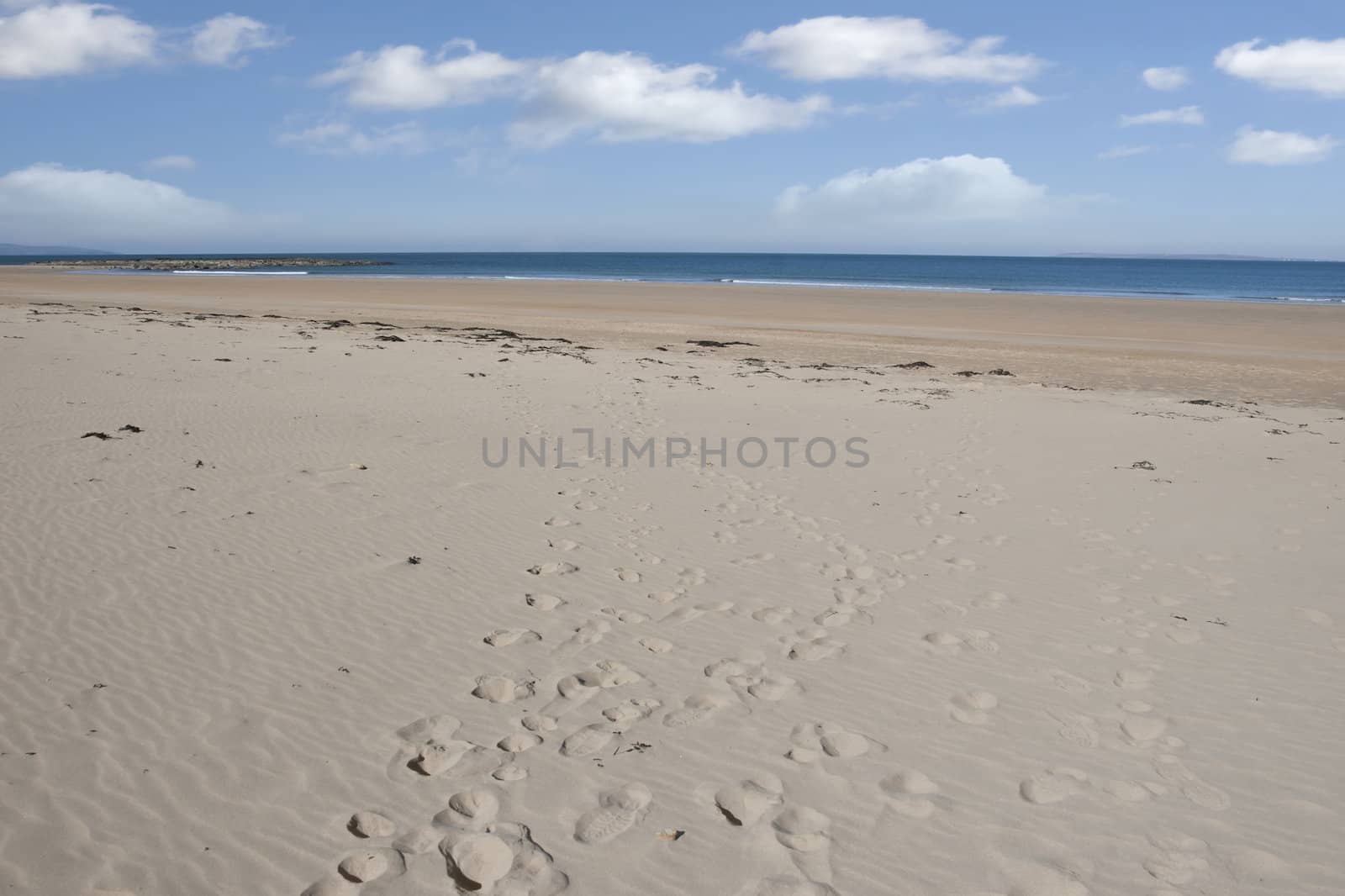 beautiful sandy Ballybunion beach in county Kerry Ireland on the wild atlantic way