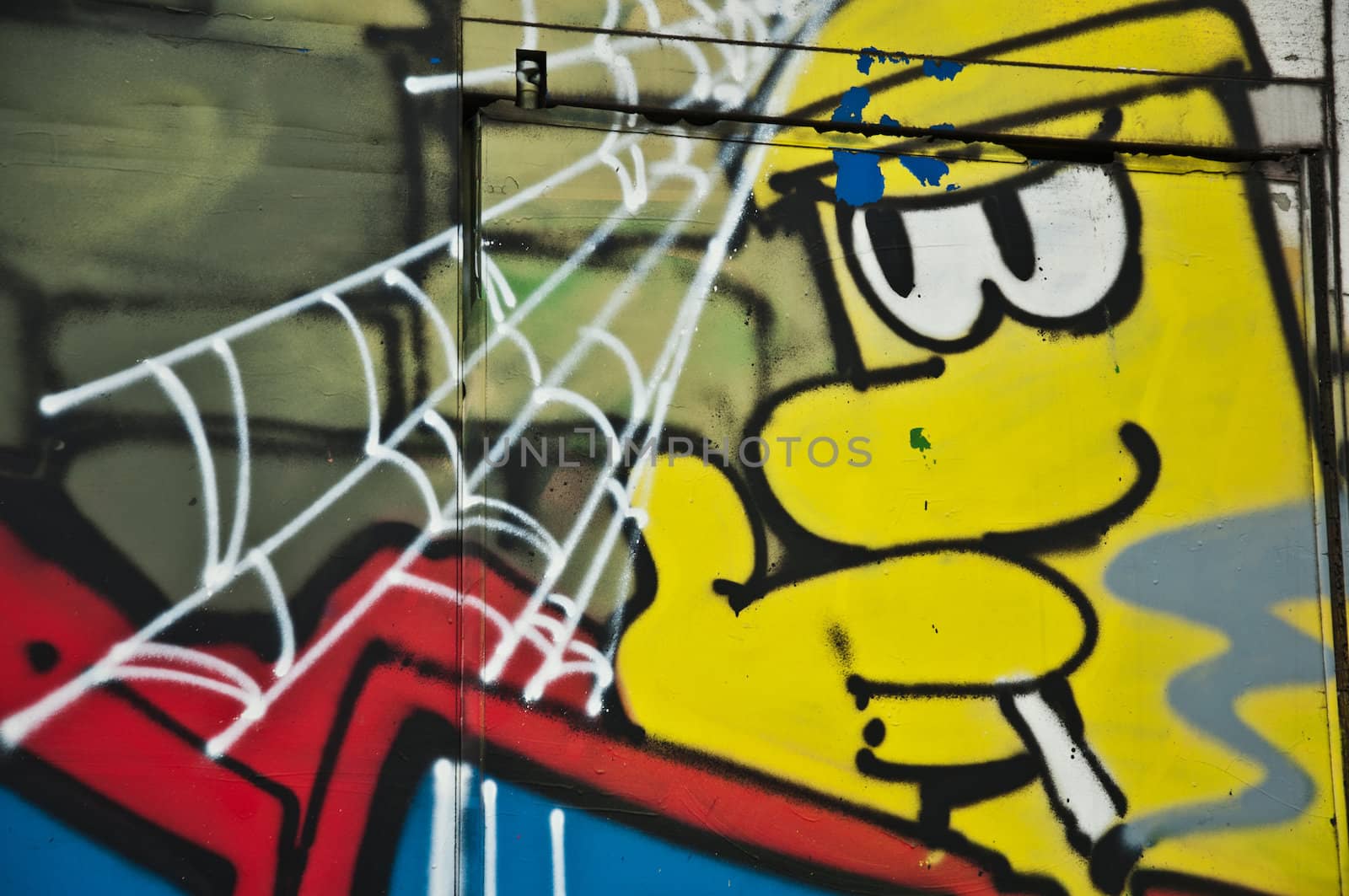 Paris - France - May 2013 - urban art - Yellow bomb by NeydtStock