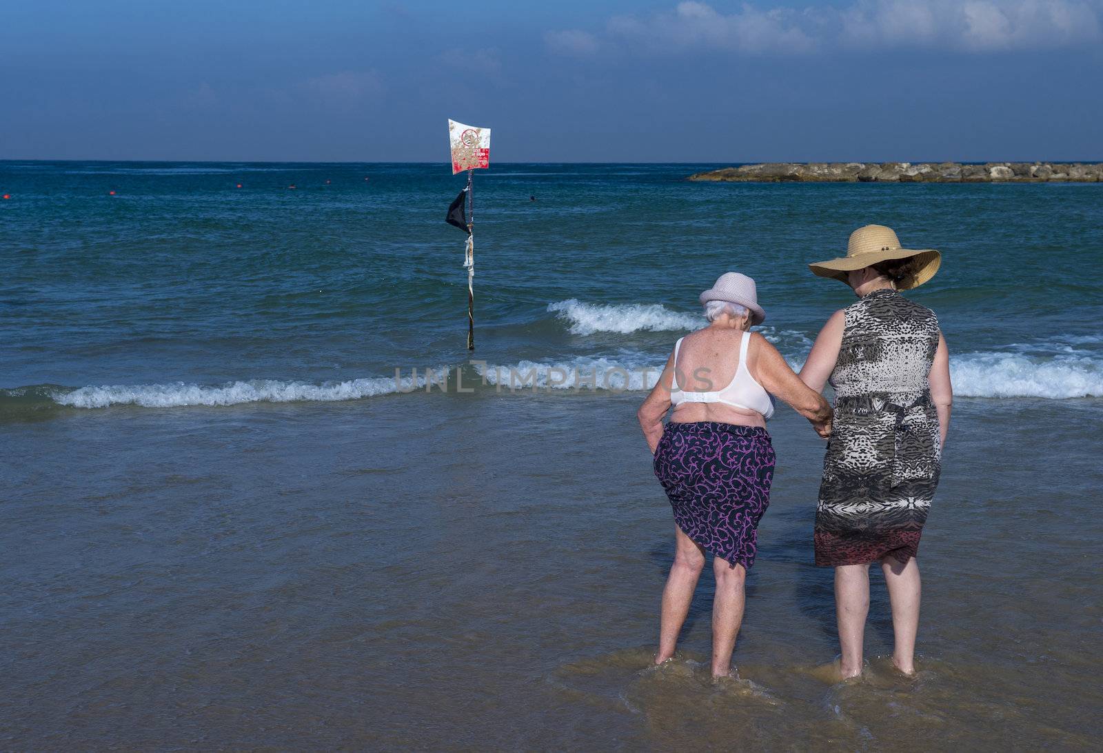 View of a beach in Tel aviv  Israel 