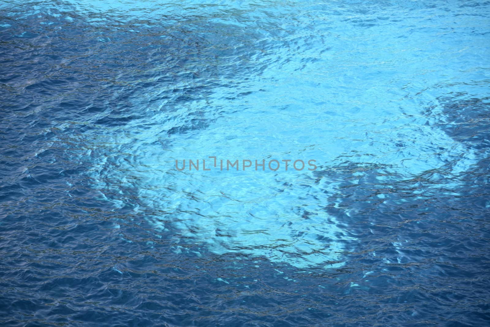 Clear Blue Sea Water From the Mediterranean Sea