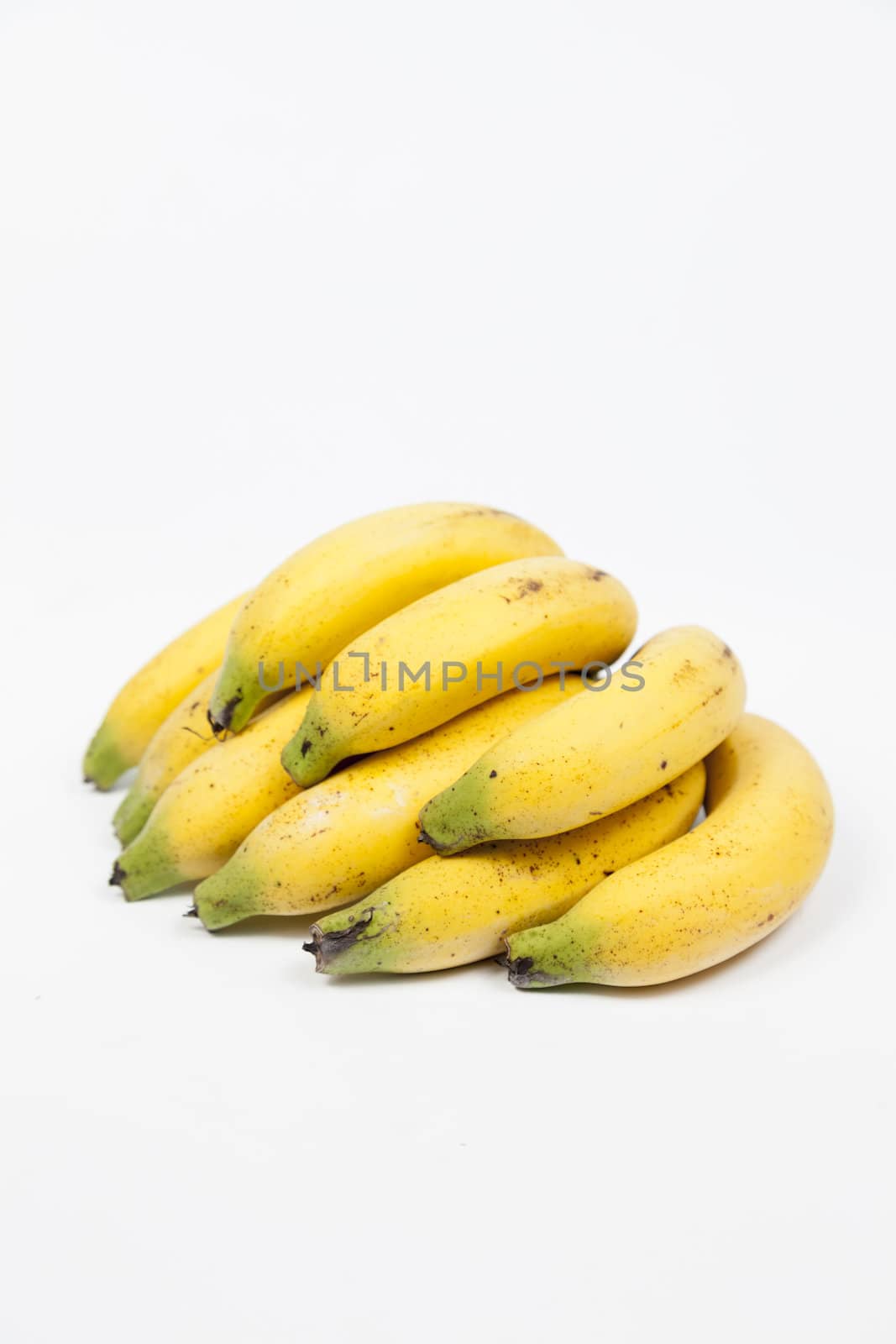 bananas on white isolated background.bananas fruit on white isolated background.