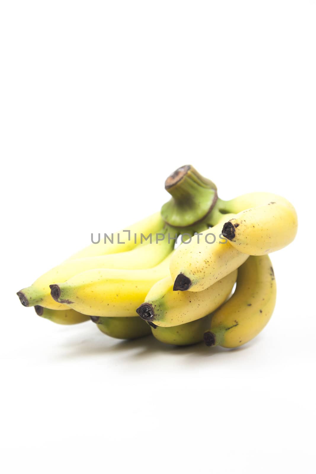 bananas on white isolated background.bananas fruit on white isolated background.