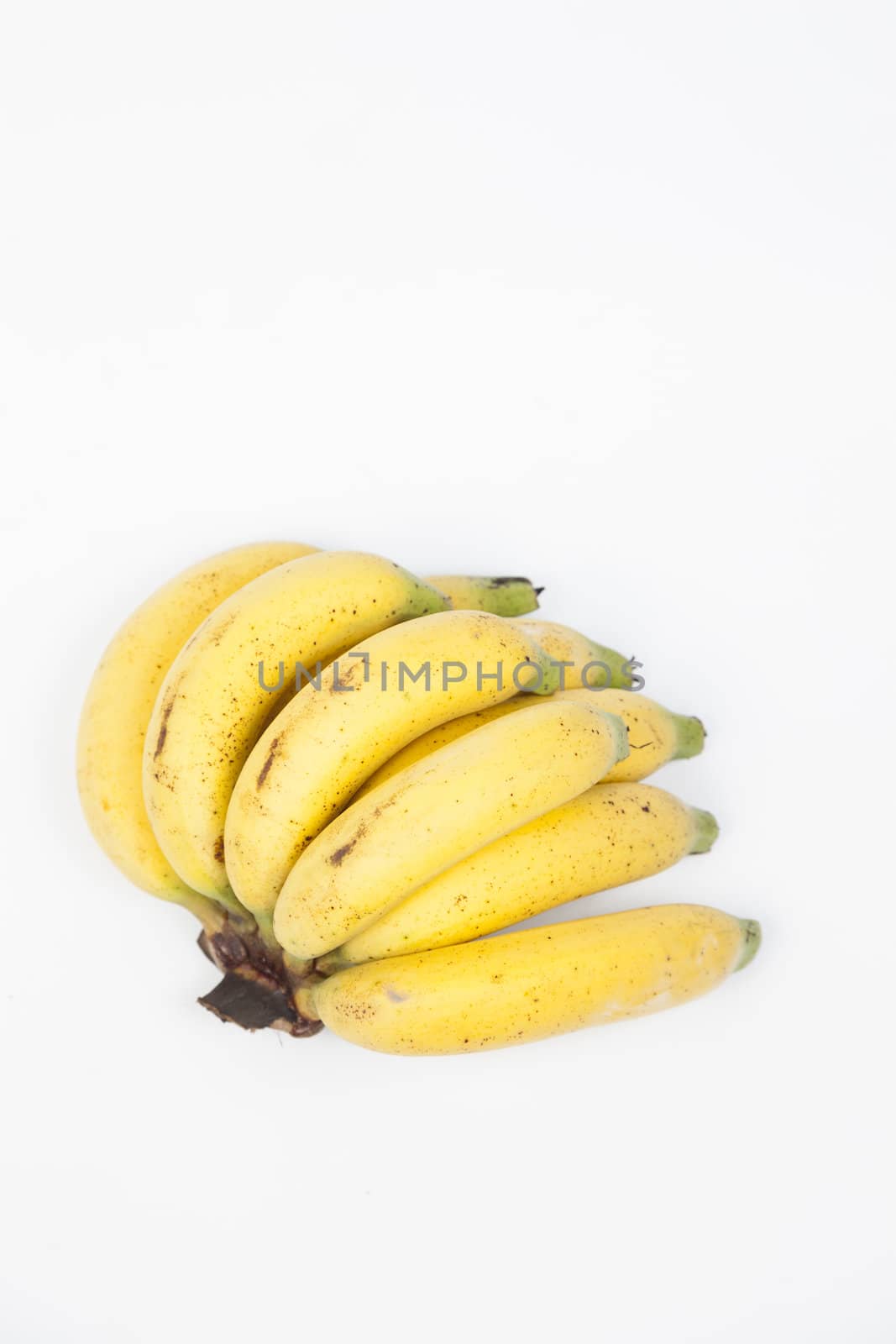 bananas on white isolated background.bananas fruit on white isolated background.