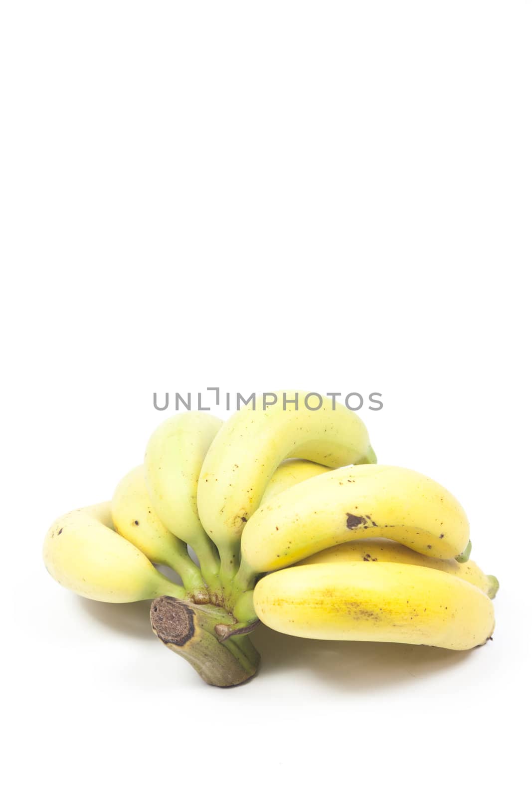 bananas on white isolated background.bananas fruit on white isolated background.