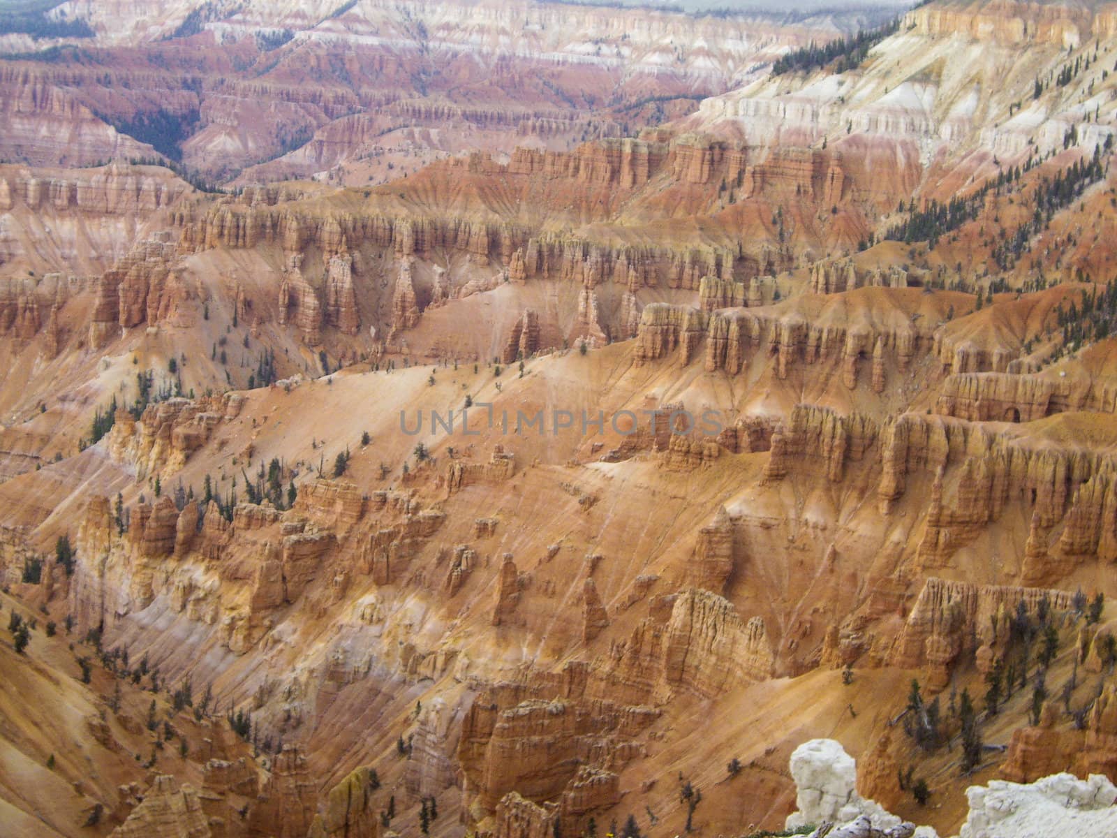 Vast sandstone landscape of Cedar Breaks, Utah USA