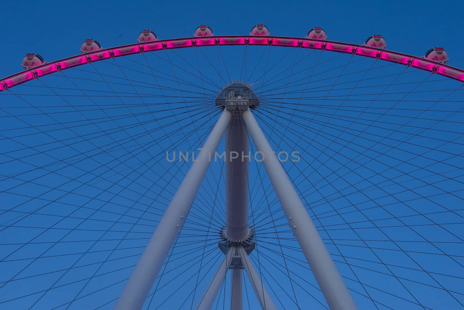 LAS VEGAS - MARCH 15 : The High Roller at the Linq, a dining and shopping district at the center of the Las Vegas Strip on March 15 2014 , The High Roller is the world's largest observation wheel