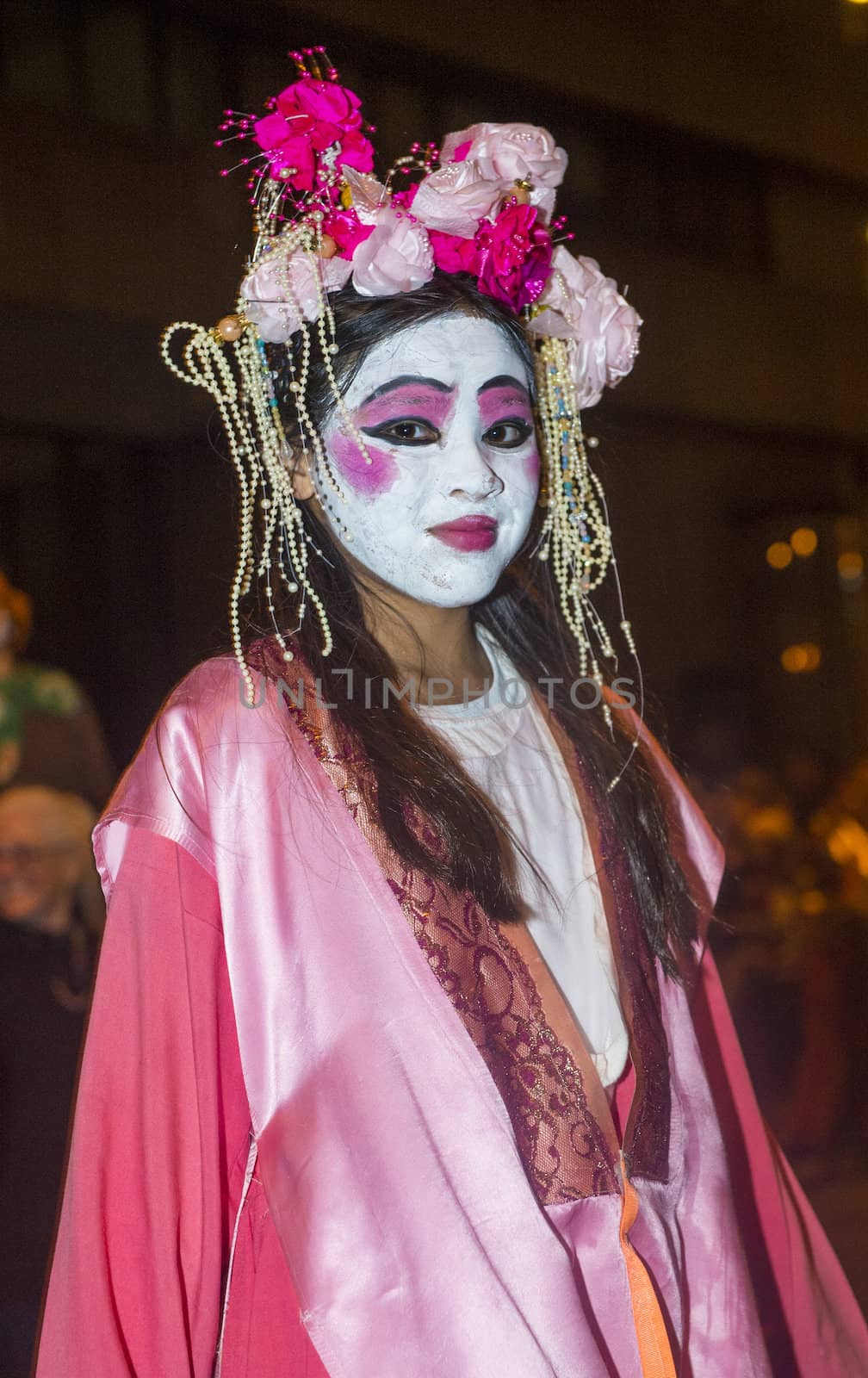 SAN FRANCISCO - FEB 15 : An unidentified participant at the Chinese New Year Parade in San Francisco , California on February 15 2014 , It is the largest Asian event in North America 