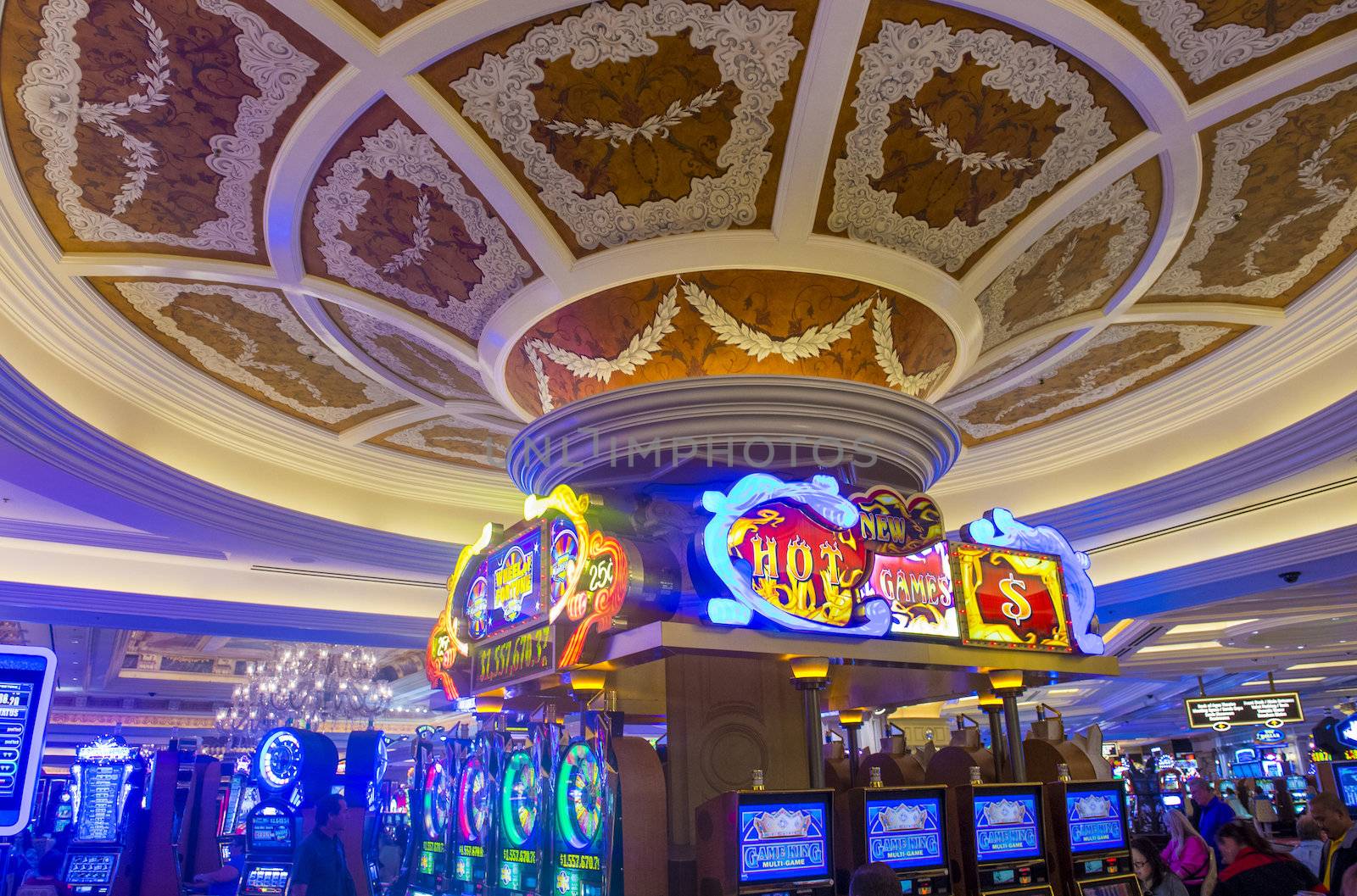 LAS VEGAS - MARCH 15 : The interior of the Venetian Casino in Las Vegas on March 15, 2014. With more than 4000 suites it's one of the most famous hotels in the world.