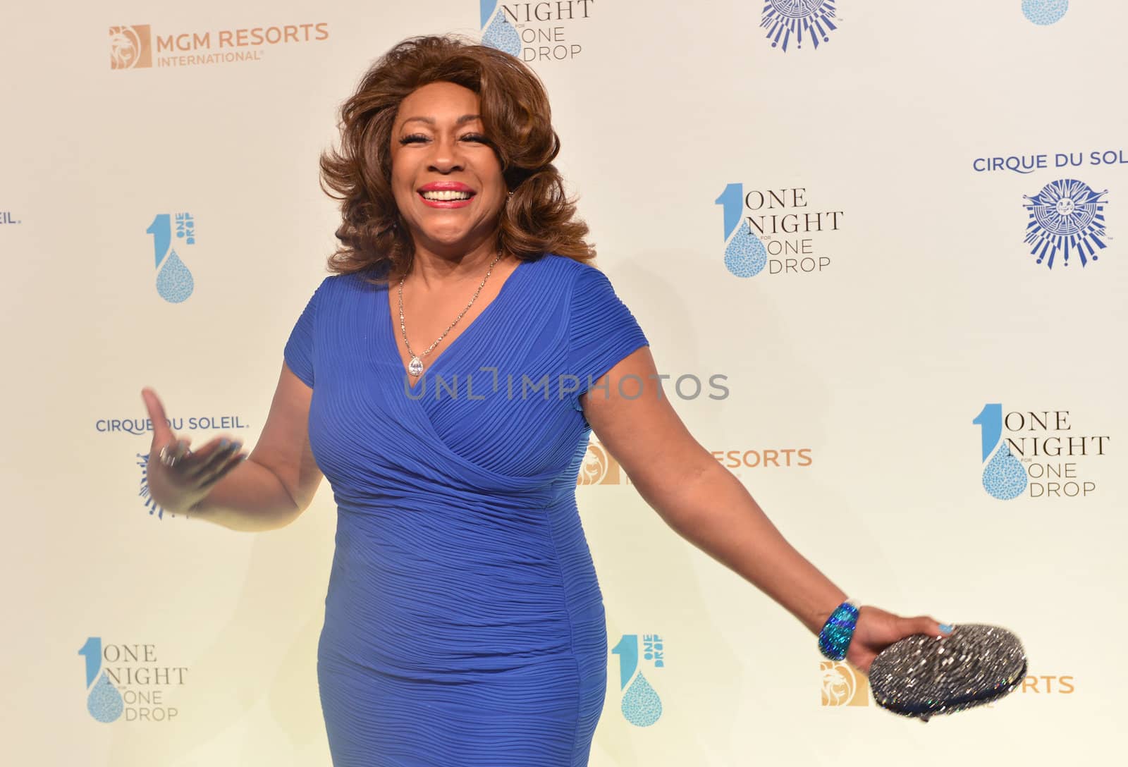 LAS VEGAS - MARCH 21: Singer Mary Wilson arrives at Cirque du Soleil's annual 'One Night for One Drop' at the Mandalay Bay Resort and Casino on March 21, 2014 in Las Vegas, Nevada