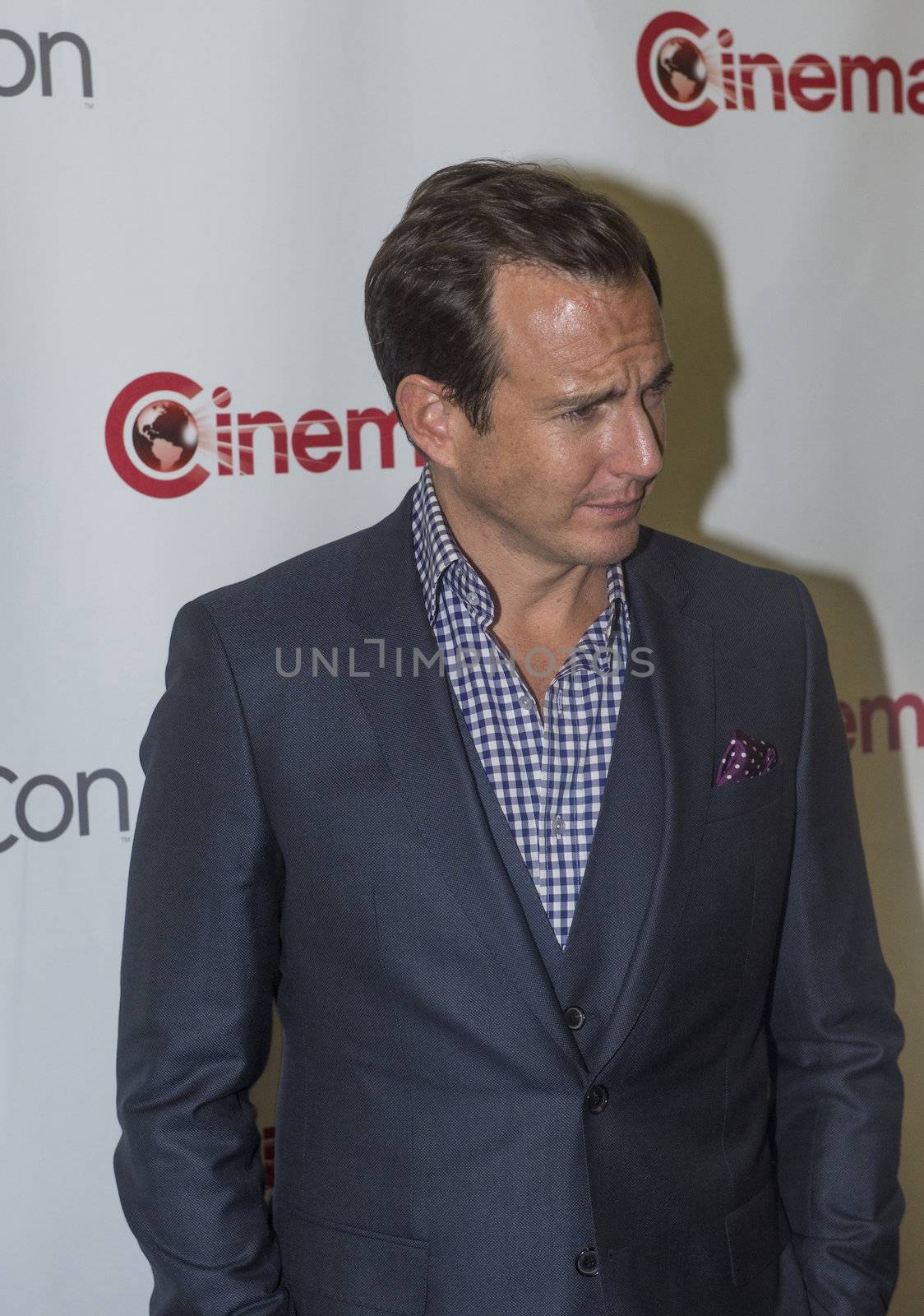 LAS VEGAS, NV - MARCH 24: Actor Will Arnett arrives at the 2014 CinemaCon Paramount opening night presentation at Caesars Palace on March 24, 2014 in Las Vegas, Nevada