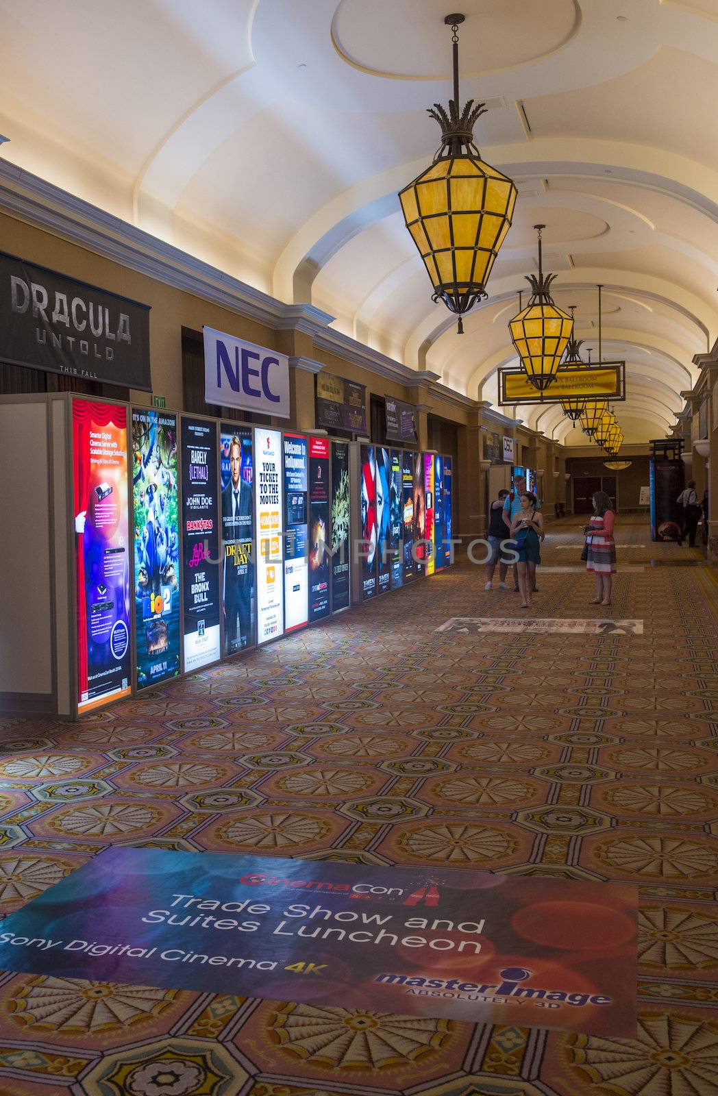 LAS VEGAS - MARCH 25: General trade show atmosphere at CinemaCon, the official convention of the National Association of Theatre Owners, at Caesars Palace on March 25, 2014 in Las Vegas , Nevada
