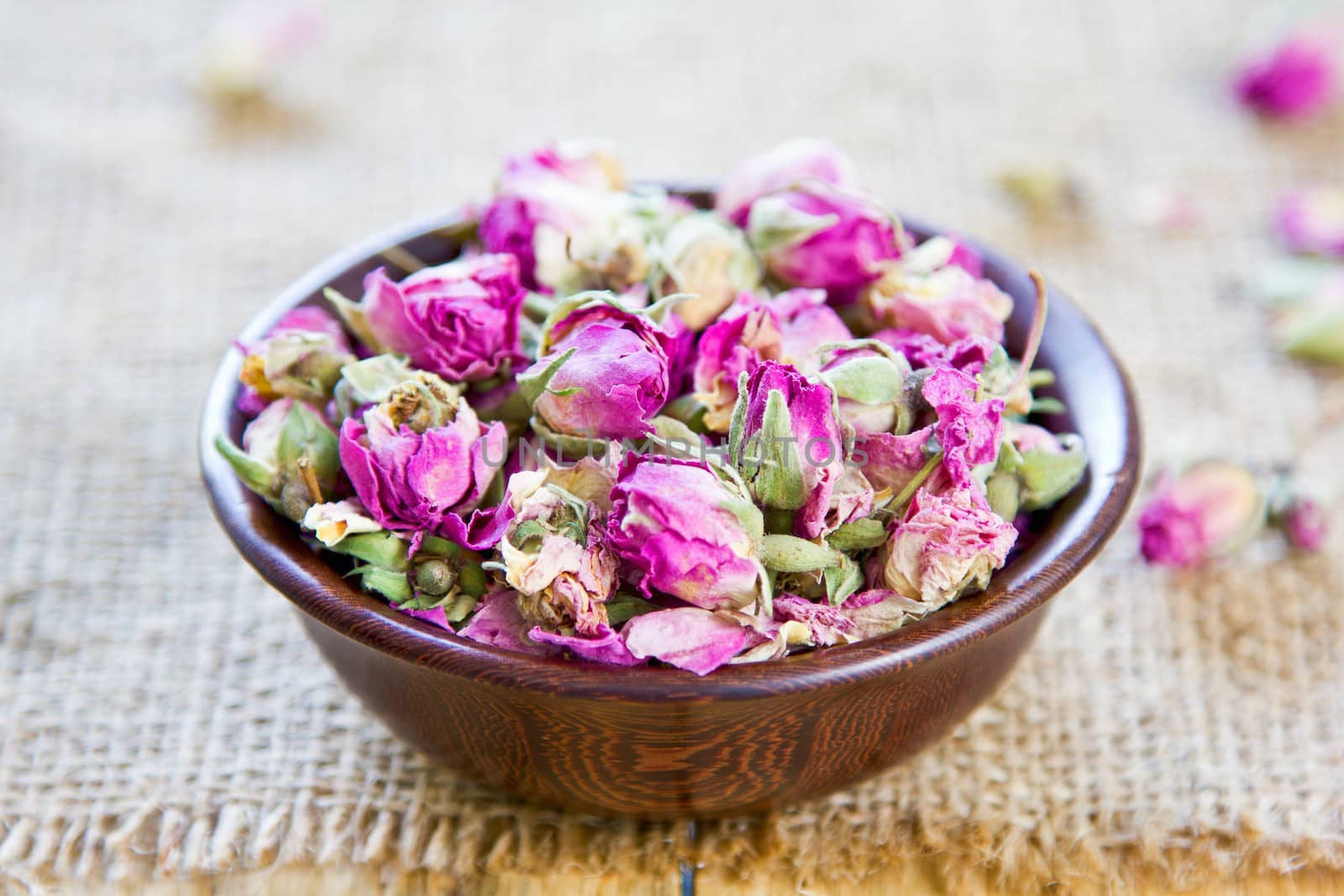 Dried rose bud which are used  for  tea,cusine, cosmetic and decoration
