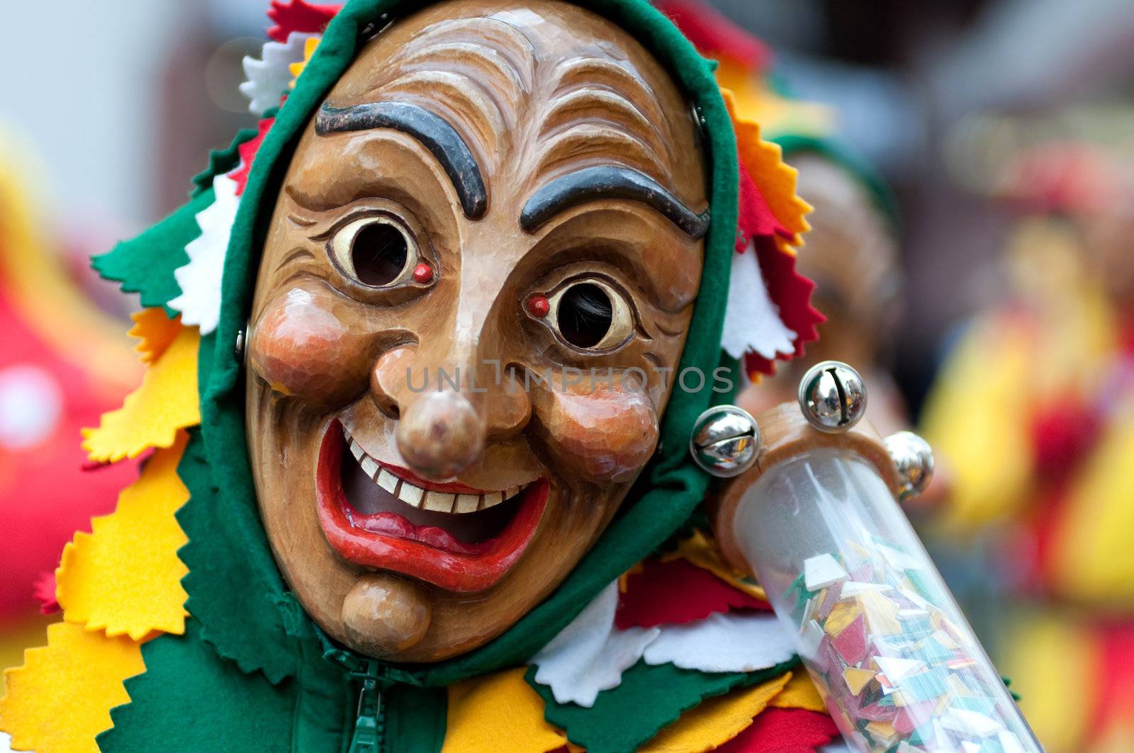 Mask parade at the historical carnival in Freiburg, Germany by Rainman