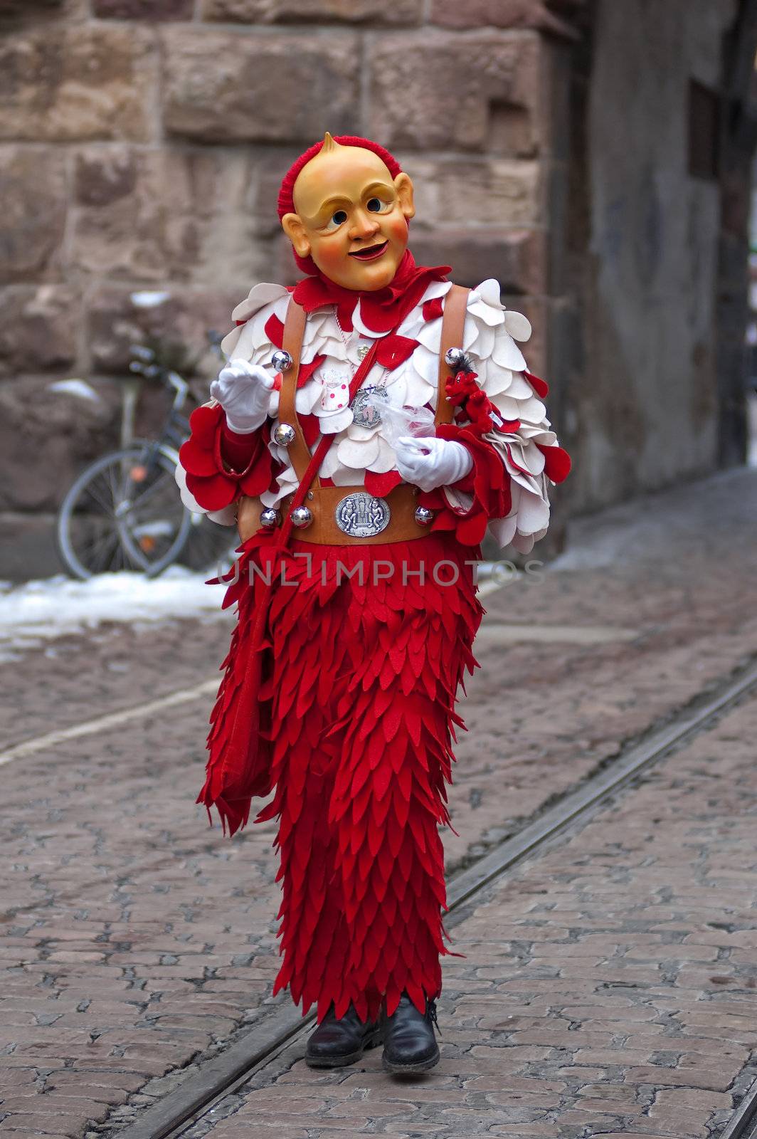 Mask parade at the historical carnival in Freiburg, Germany by Rainman