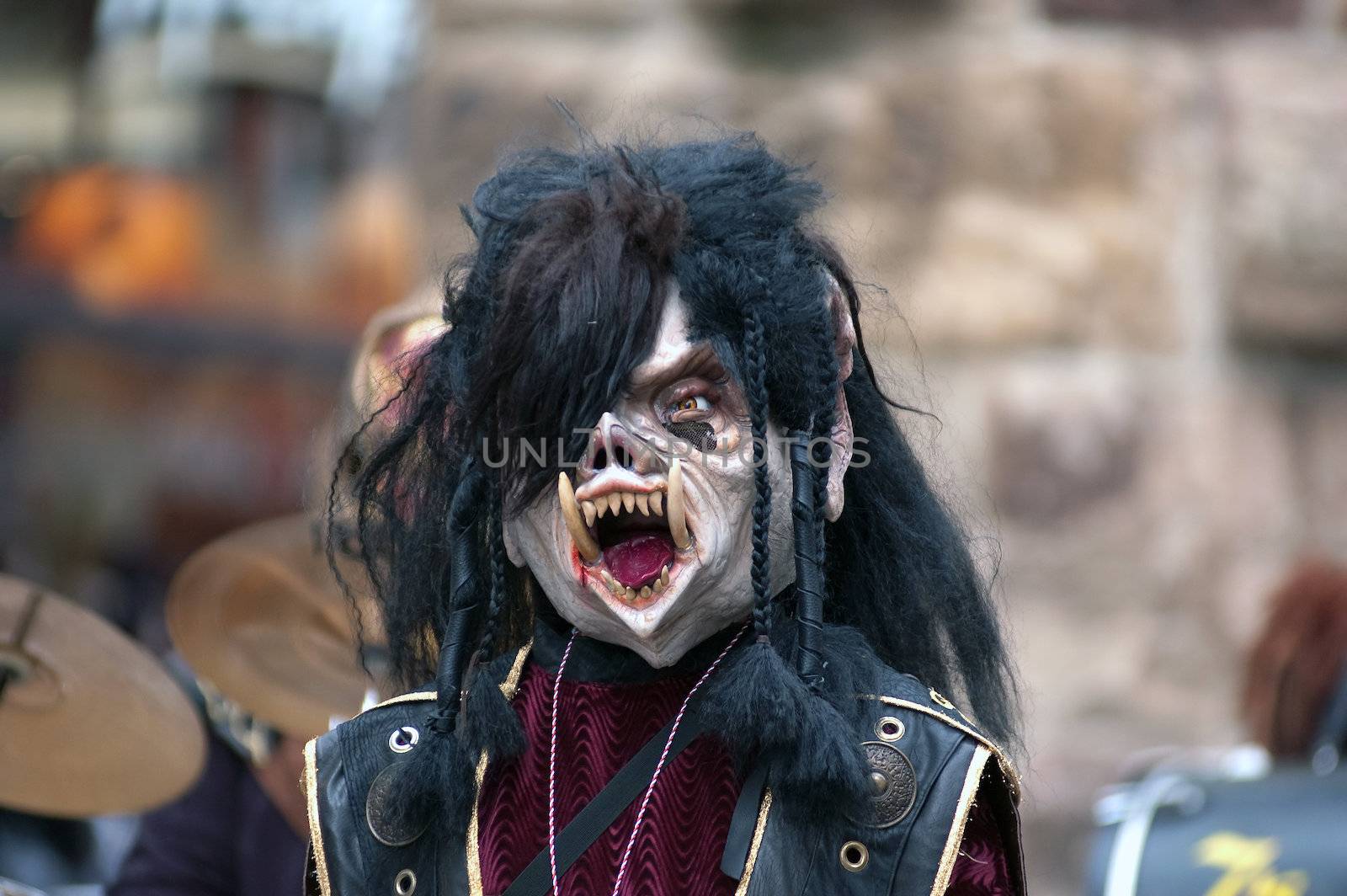 Mask parade at the historical carnival in Freiburg, Germany by Rainman