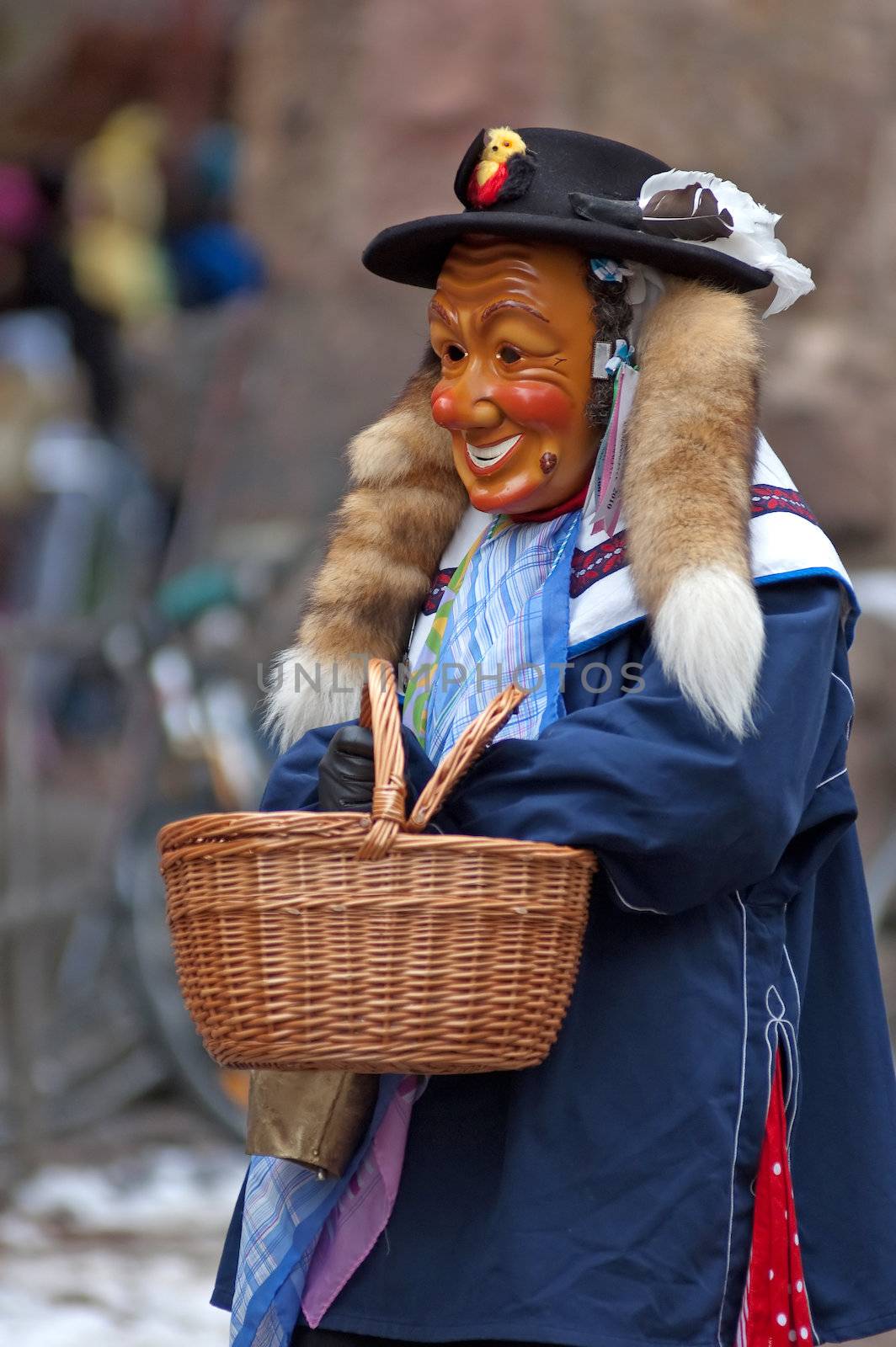 Freiburg, Germany - February 15 : Mask parade at the historical carnival on February 15, 2010 in Freiburg, Germany