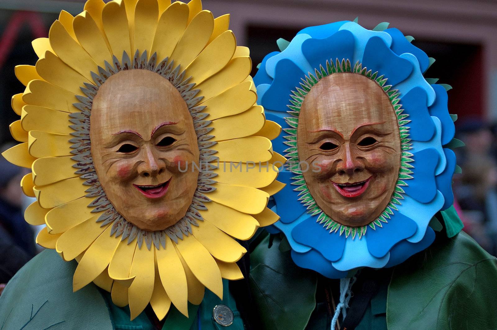 Freiburg, Germany - February 15 : Mask parade at the historical carnival on February 15, 2010 in Freiburg, Germany