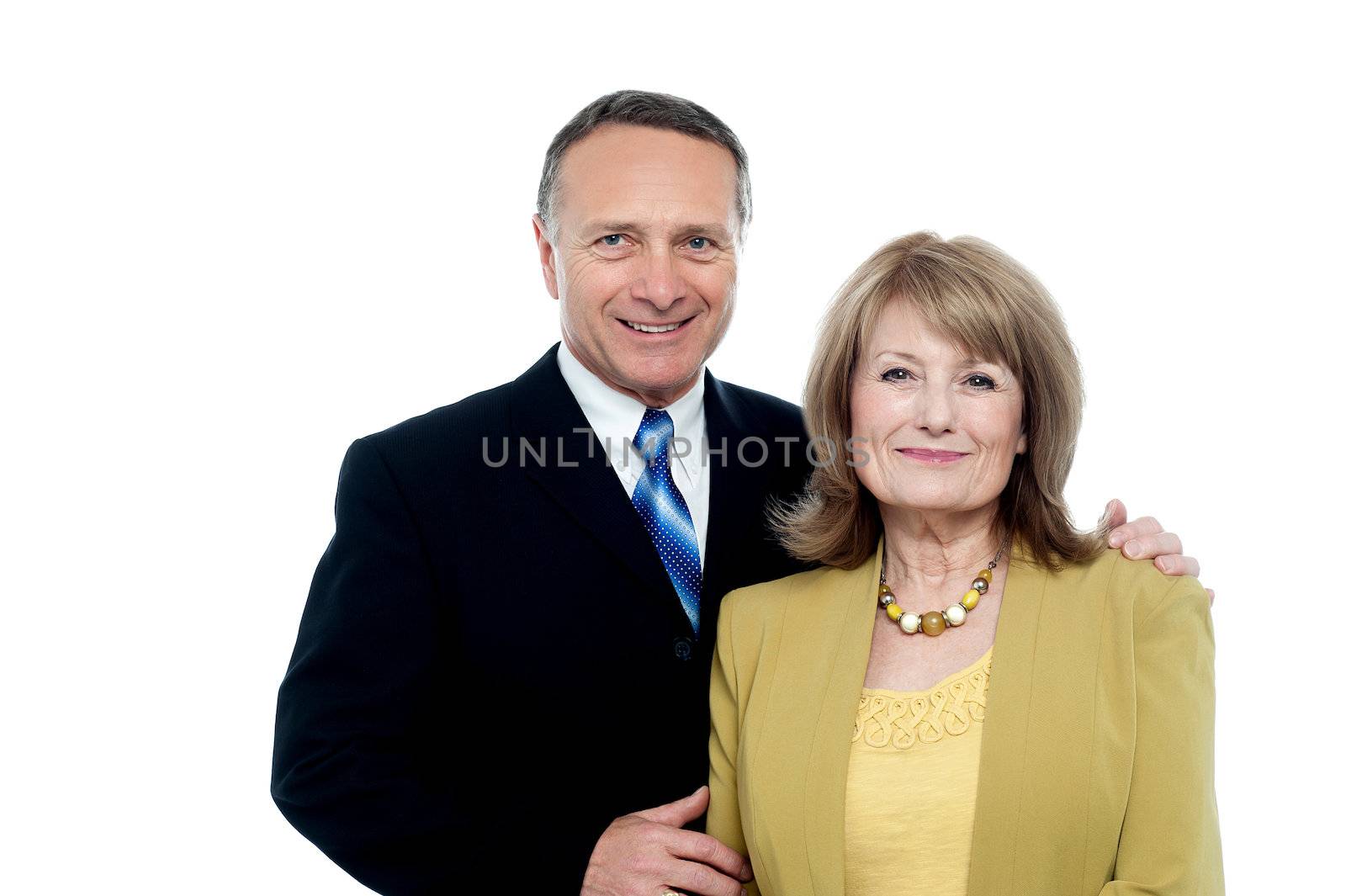 Beautiful happy senior couple by stockyimages