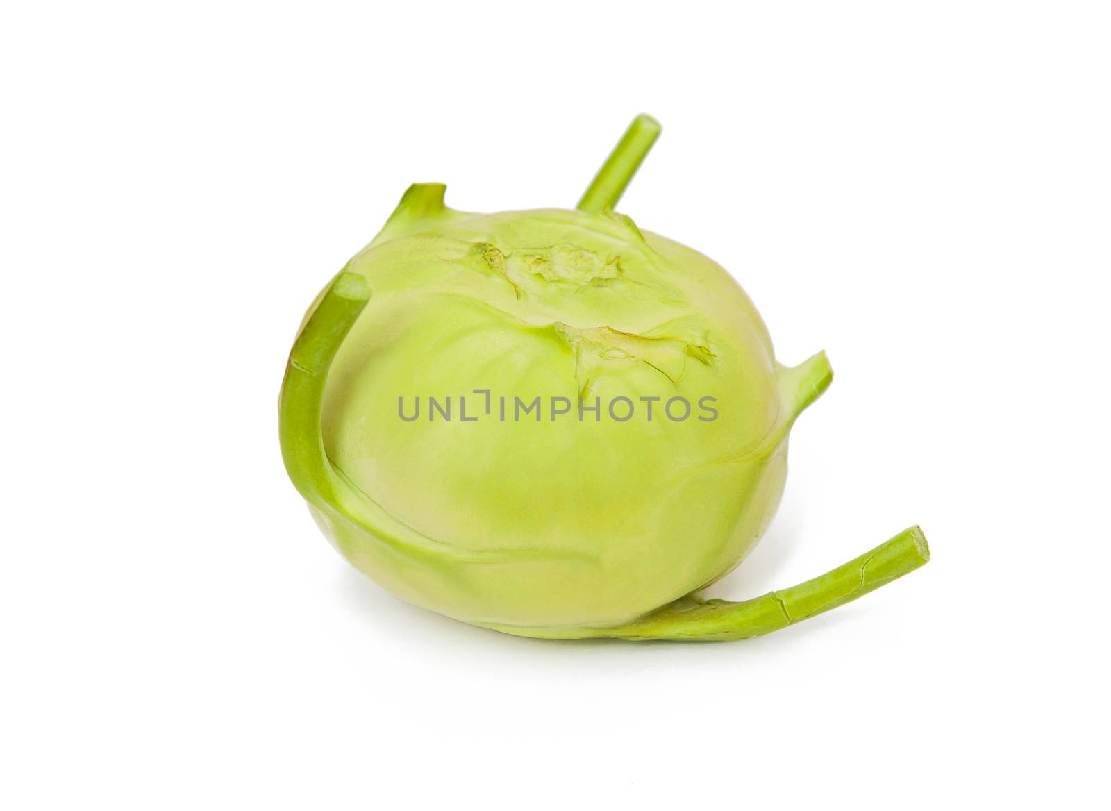 Kohlrabi isolated on the white background