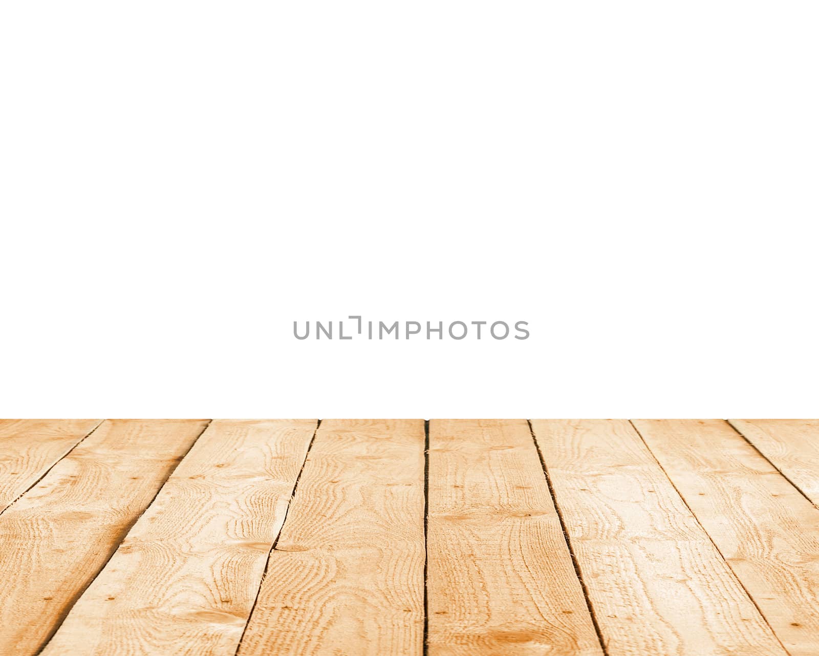 Empty white wall and wooden floor by zeffss