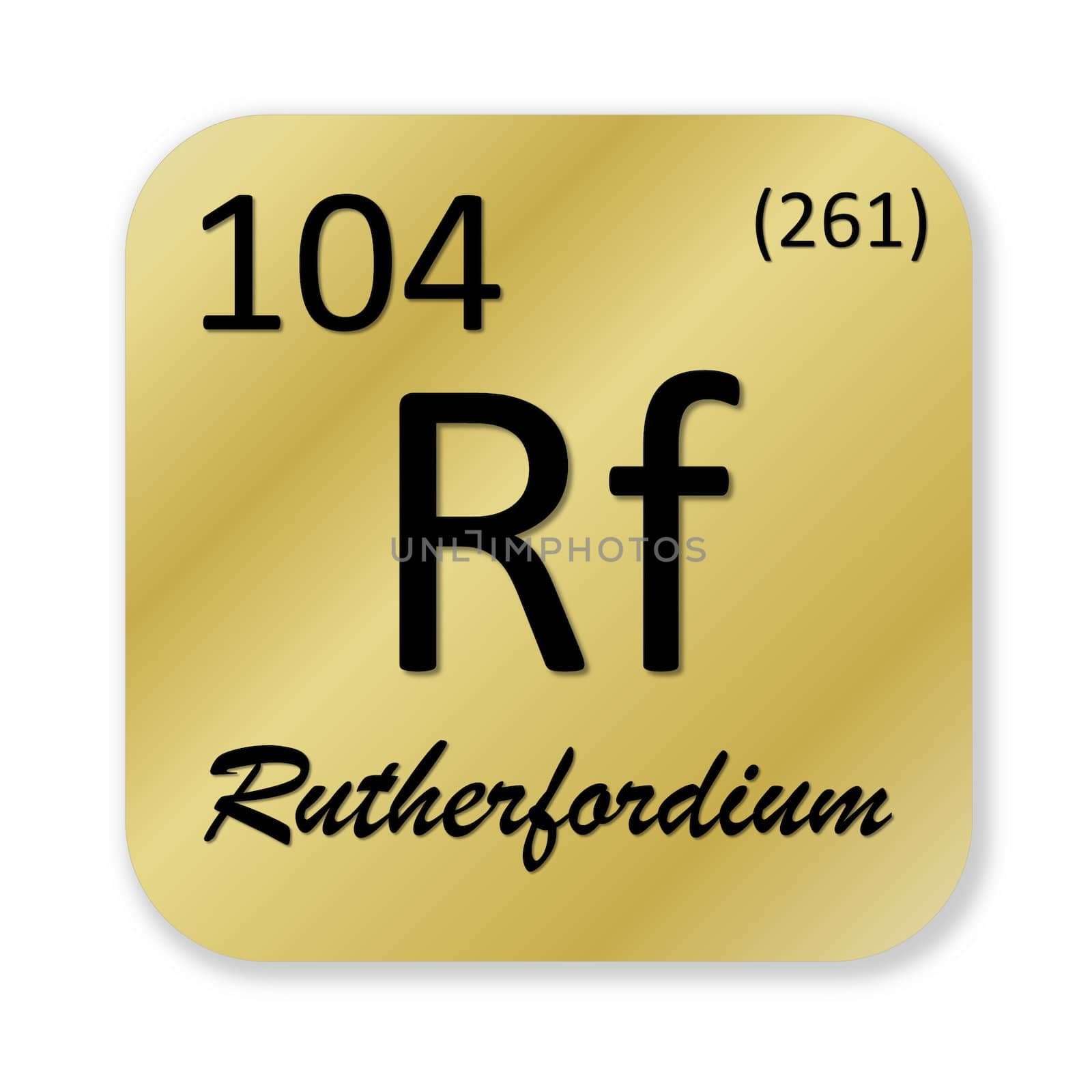 Rutherfordium element by Elenaphotos21