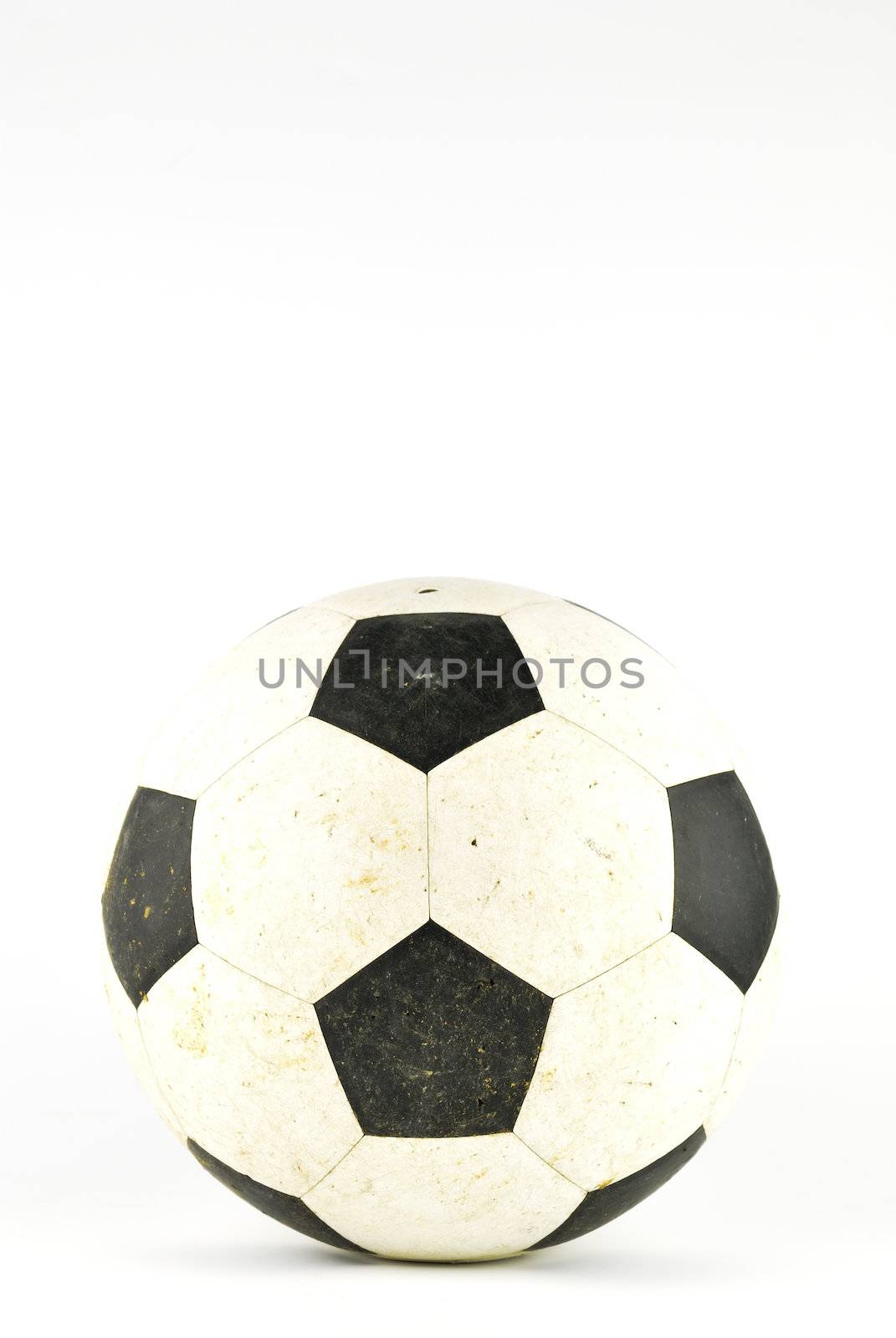 Old soccer ball