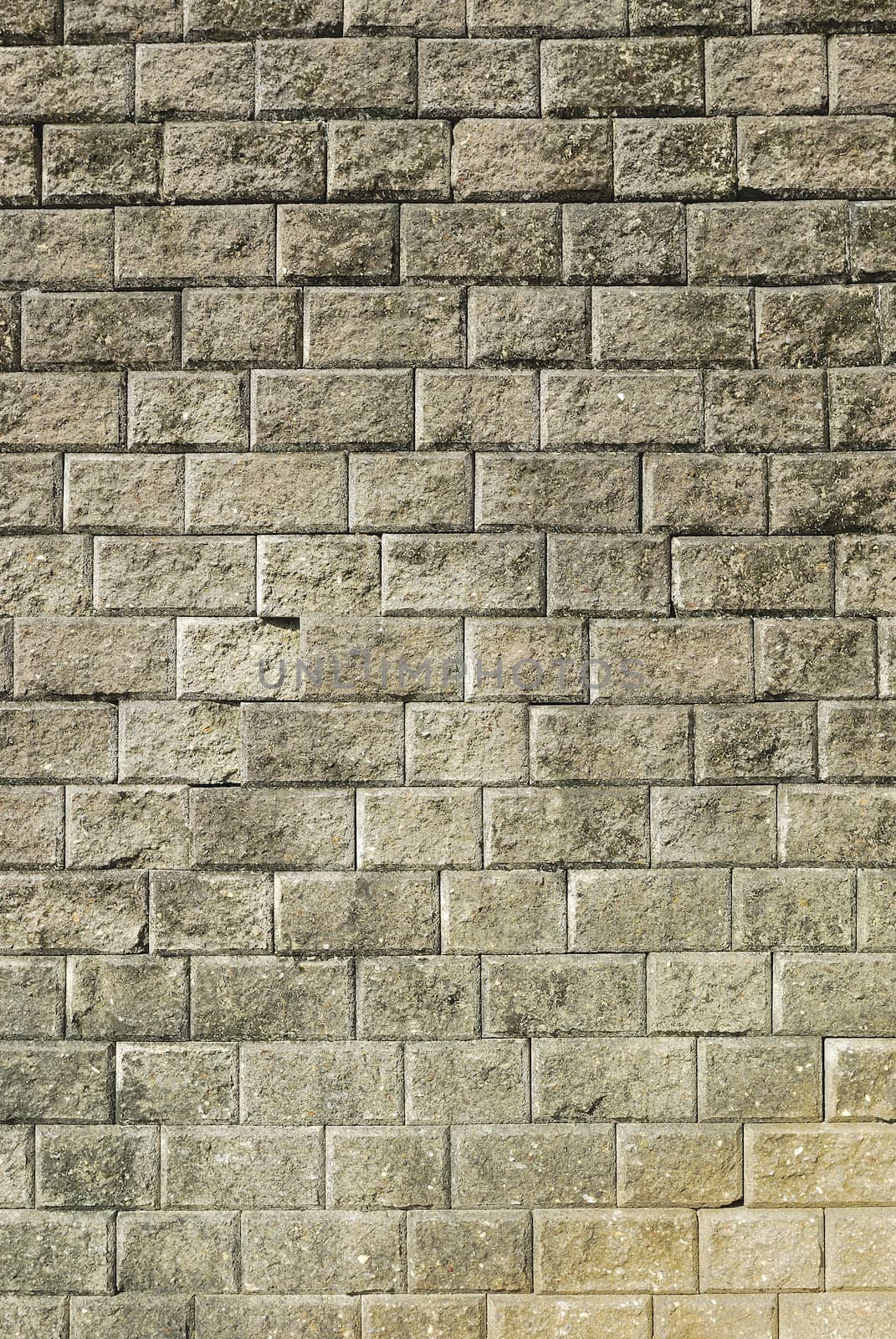 Stone brick wall with  weathered cement  background