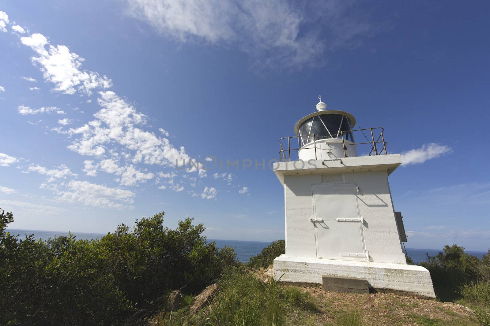 Round Hill Point Lighthouse Tasmania, Australia. Travel and Seaside