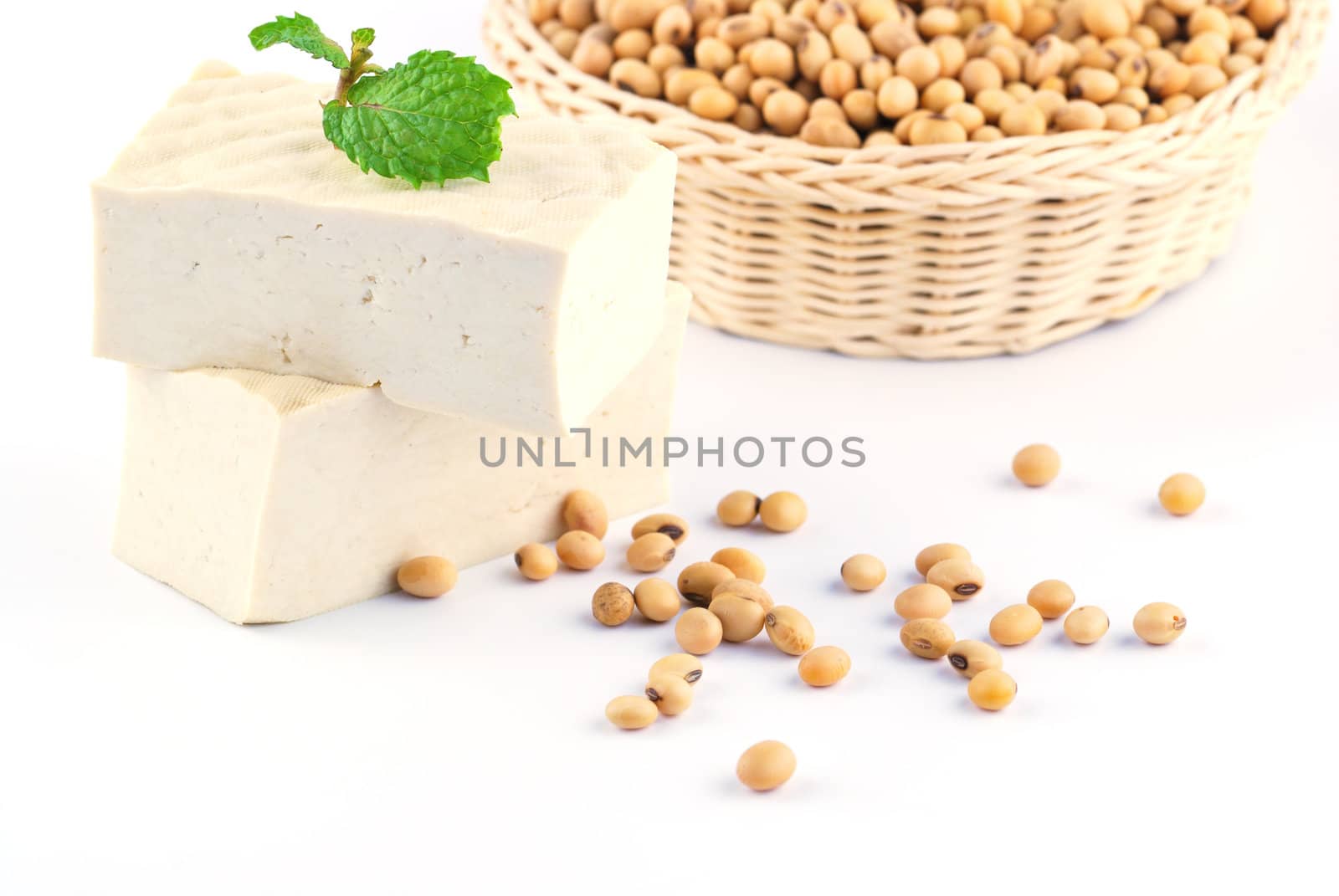 tofu and soy beans