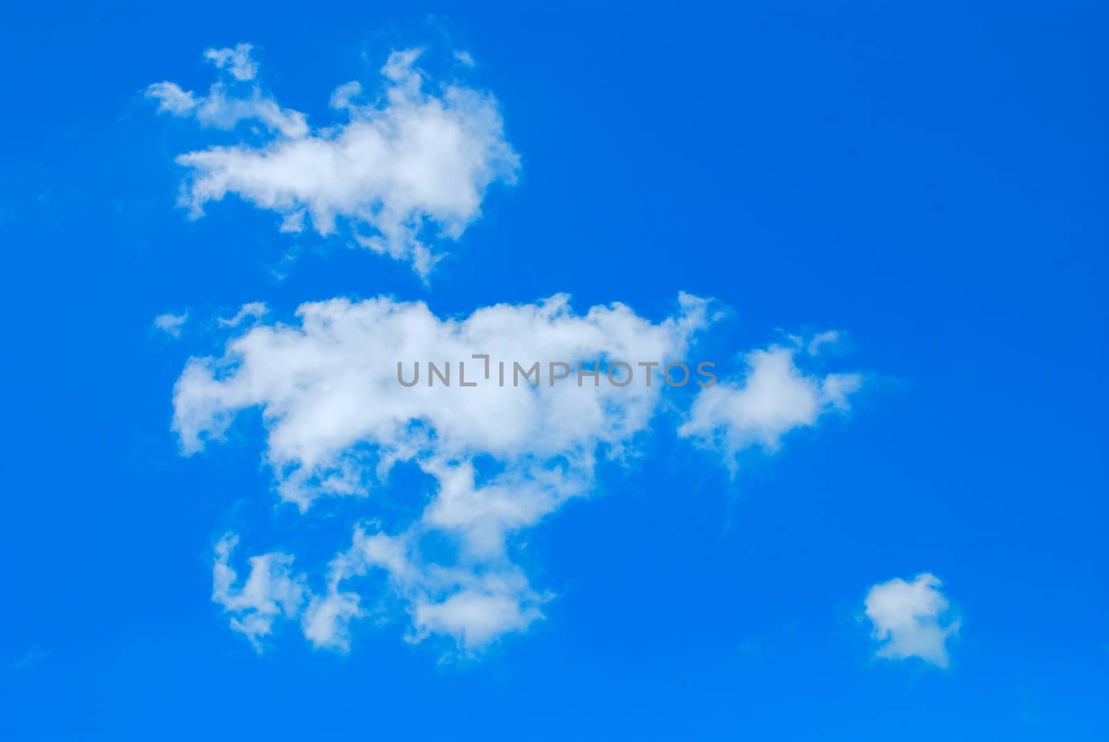 White cloud and blue sky