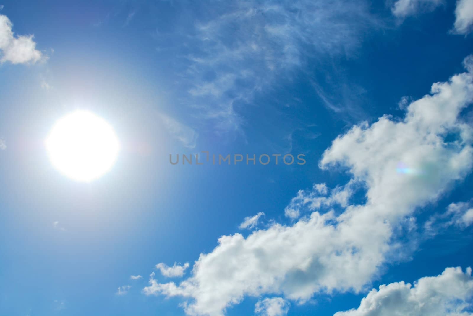 Cloud in blue sky